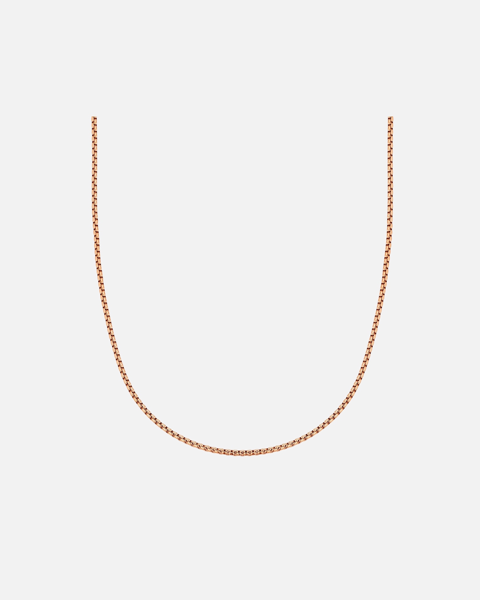 Halskette für Weiblich Halskette aus Edelstahl in Roségold 40,0 cm Basiskette + 5,0 cm Verlängerung