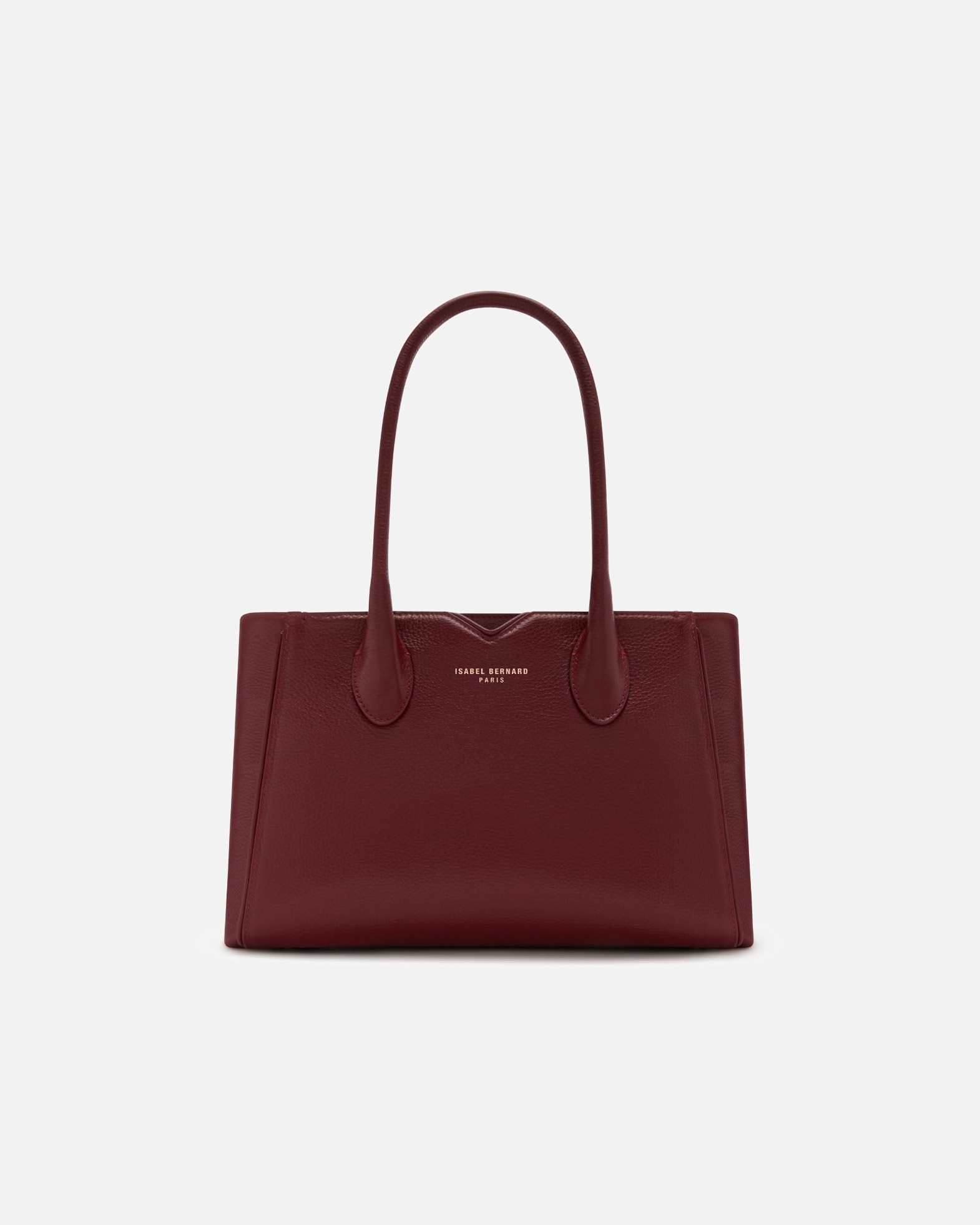 Tasche für Weiblich Isabel Bernard Isabel Bernard Honoré Cloe Midi Bordeaux Kalbsleder Handtasche IB25082-052 Rot