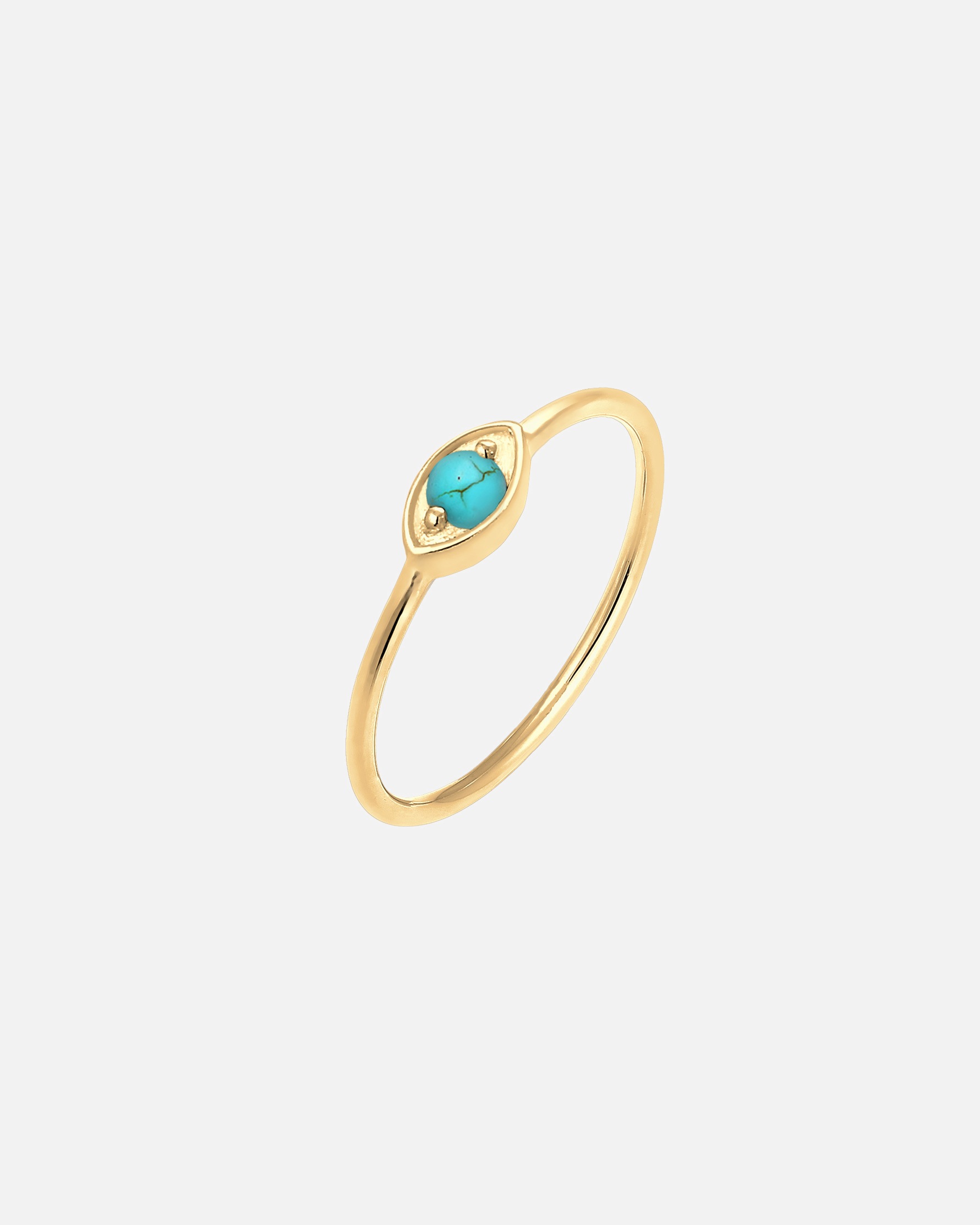 Ring für Weiblich Elli Evil Eye Talisman Symbol Howlith Trend 925 Silber 56