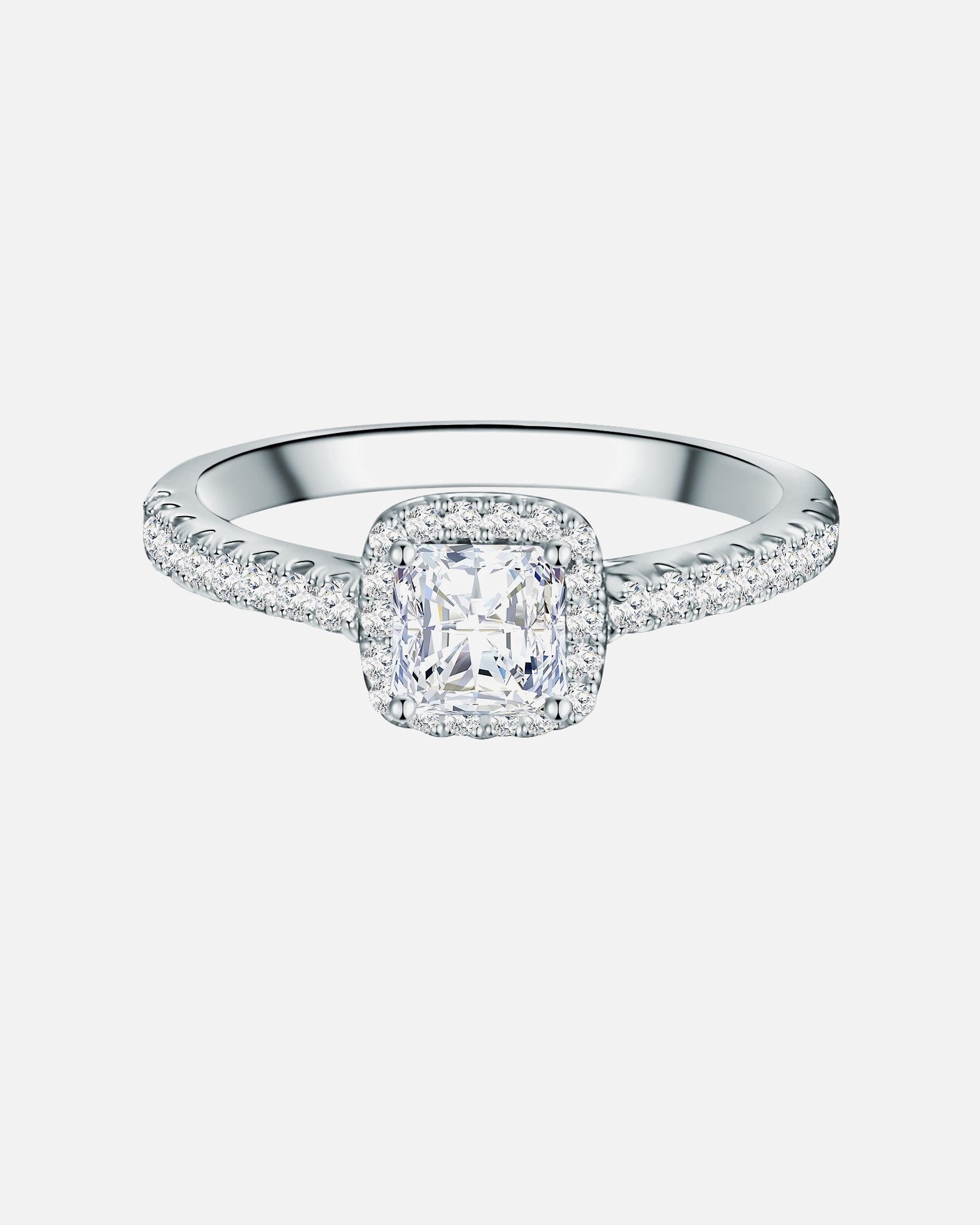 Ring für Weiblich Trilani Ring aus Sterling Silber in silber mit Zirkonia 56