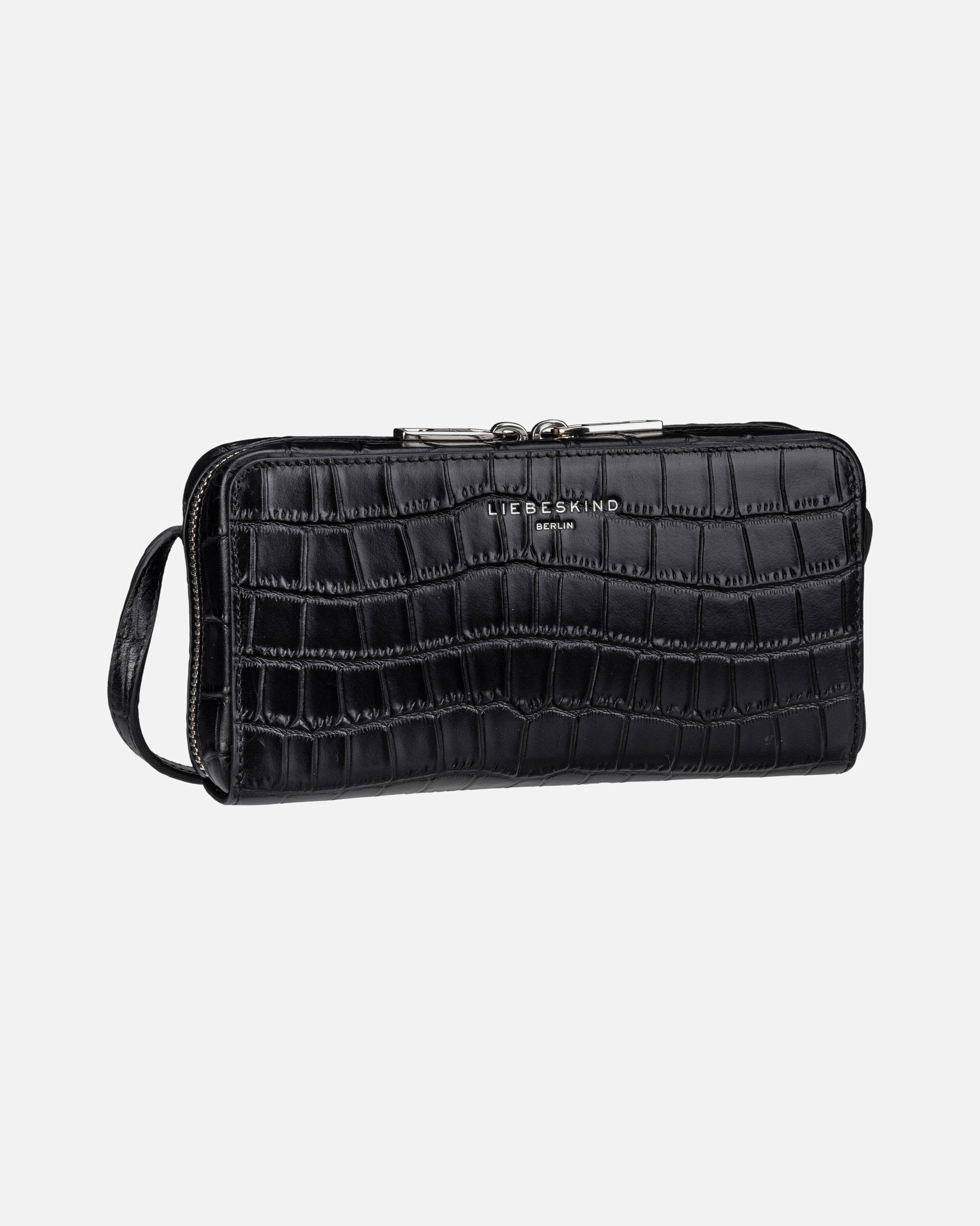 Umhängetasche für Weiblich Liebeskind Umhängetasche Lou New Croco Black