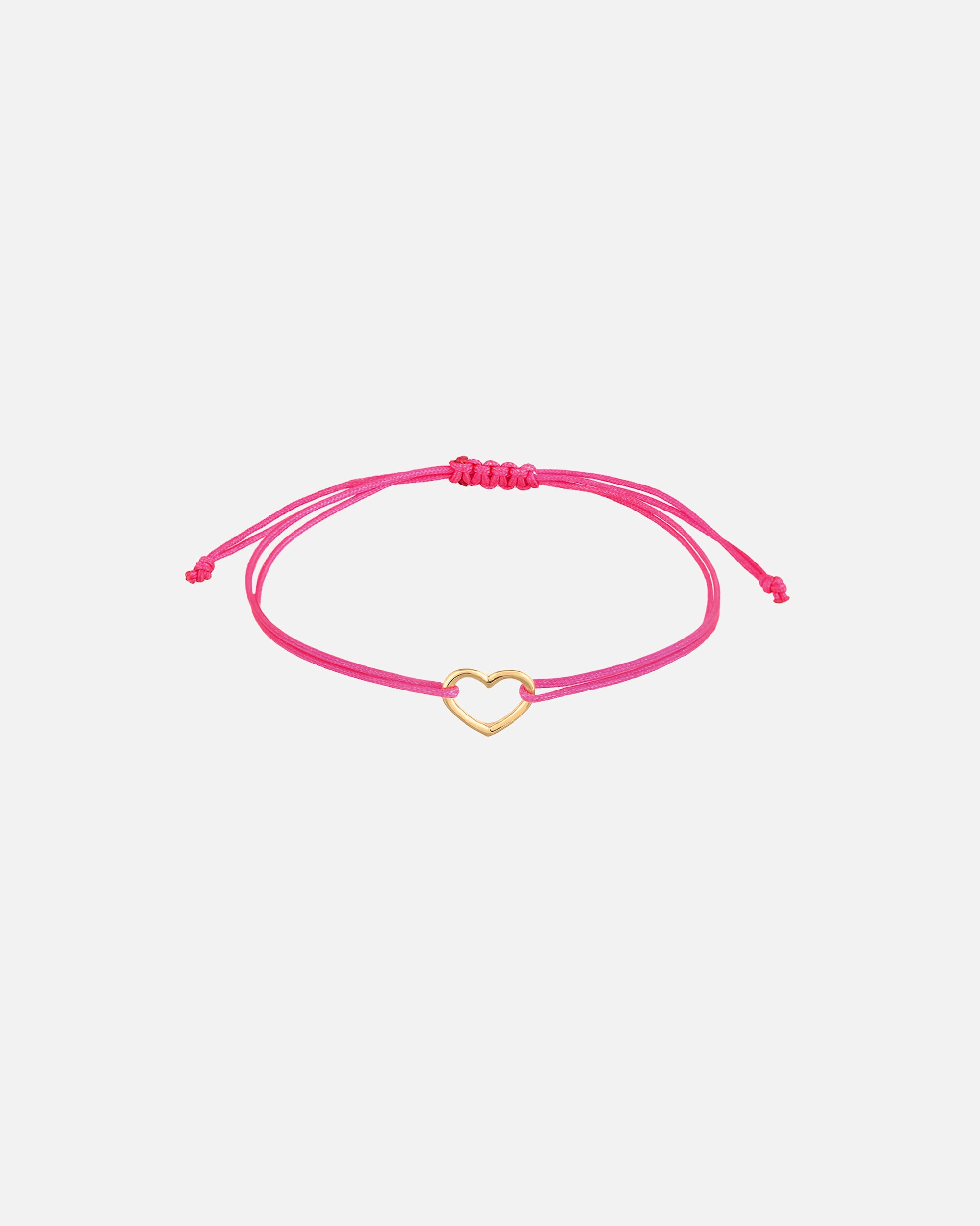 Armband für Weiblich Elli Herz Textilarmband 925 Silber vergoldet 1 Stück