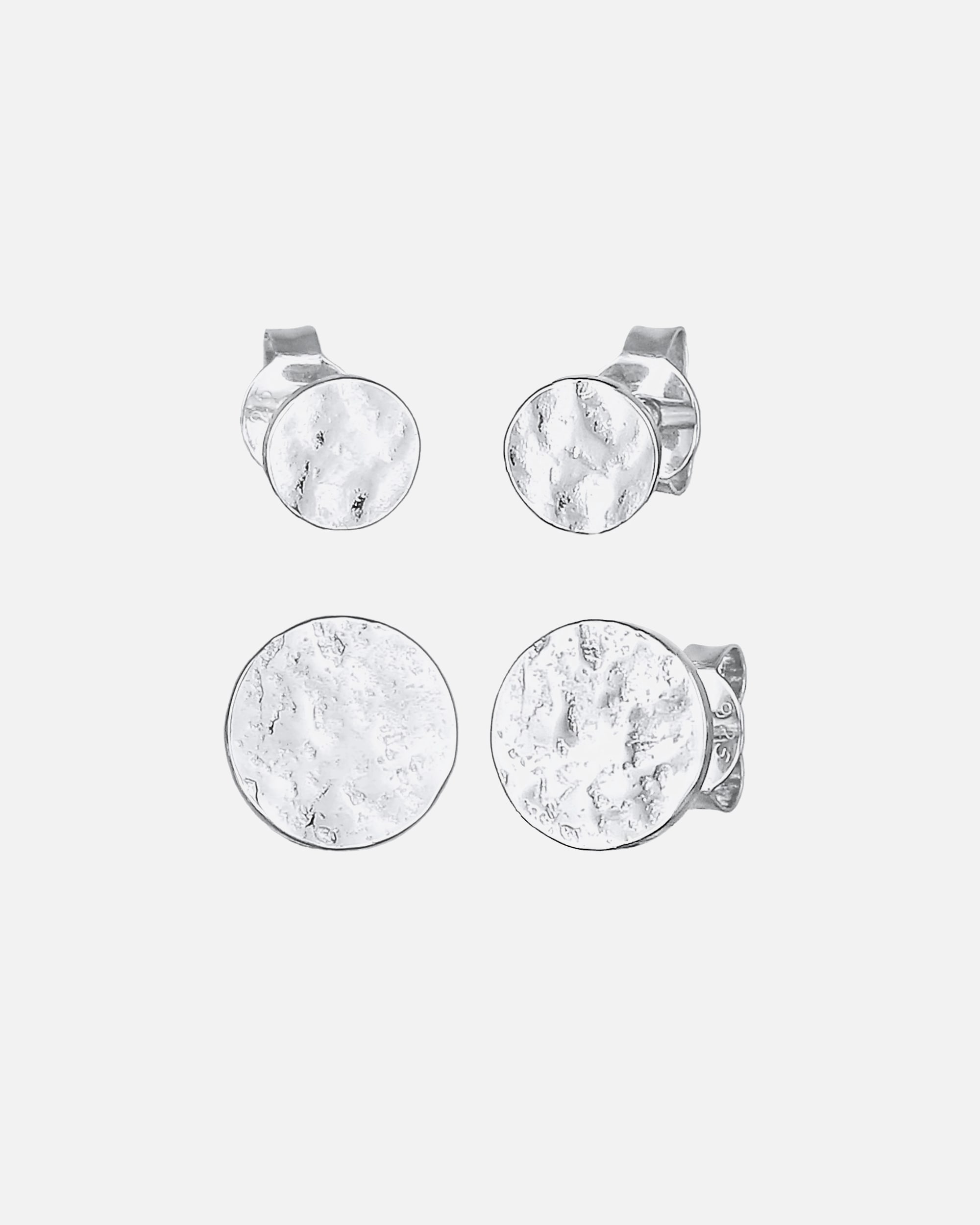 Ohrringe für Weiblich Elli Stecker Plättchen Disc Rund Antique Set 925er Silber 1 Stück