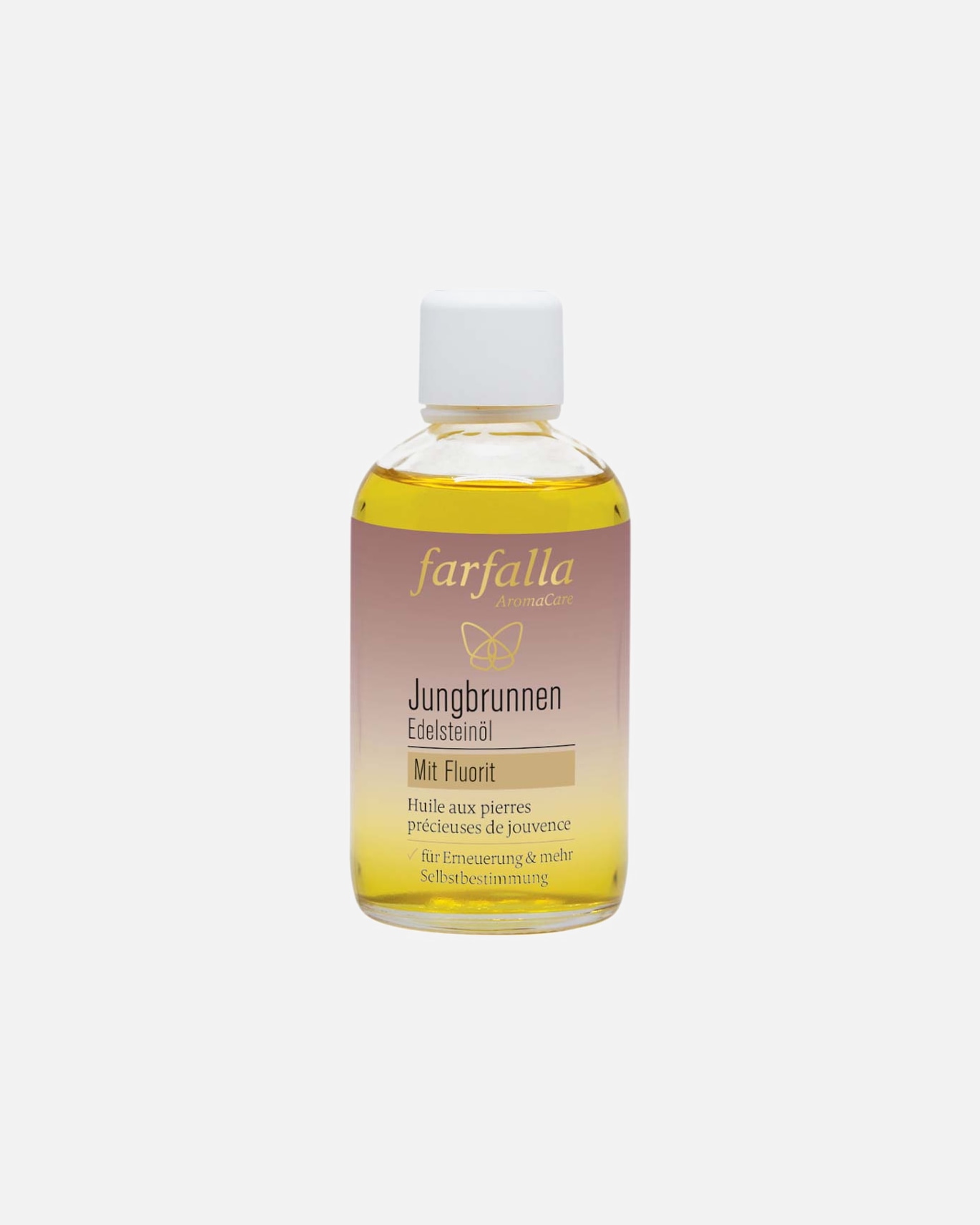 Körperöl für Unisex Farfalla Edelsteinöl - Jungbrunnen mit Fluorit 100 ml