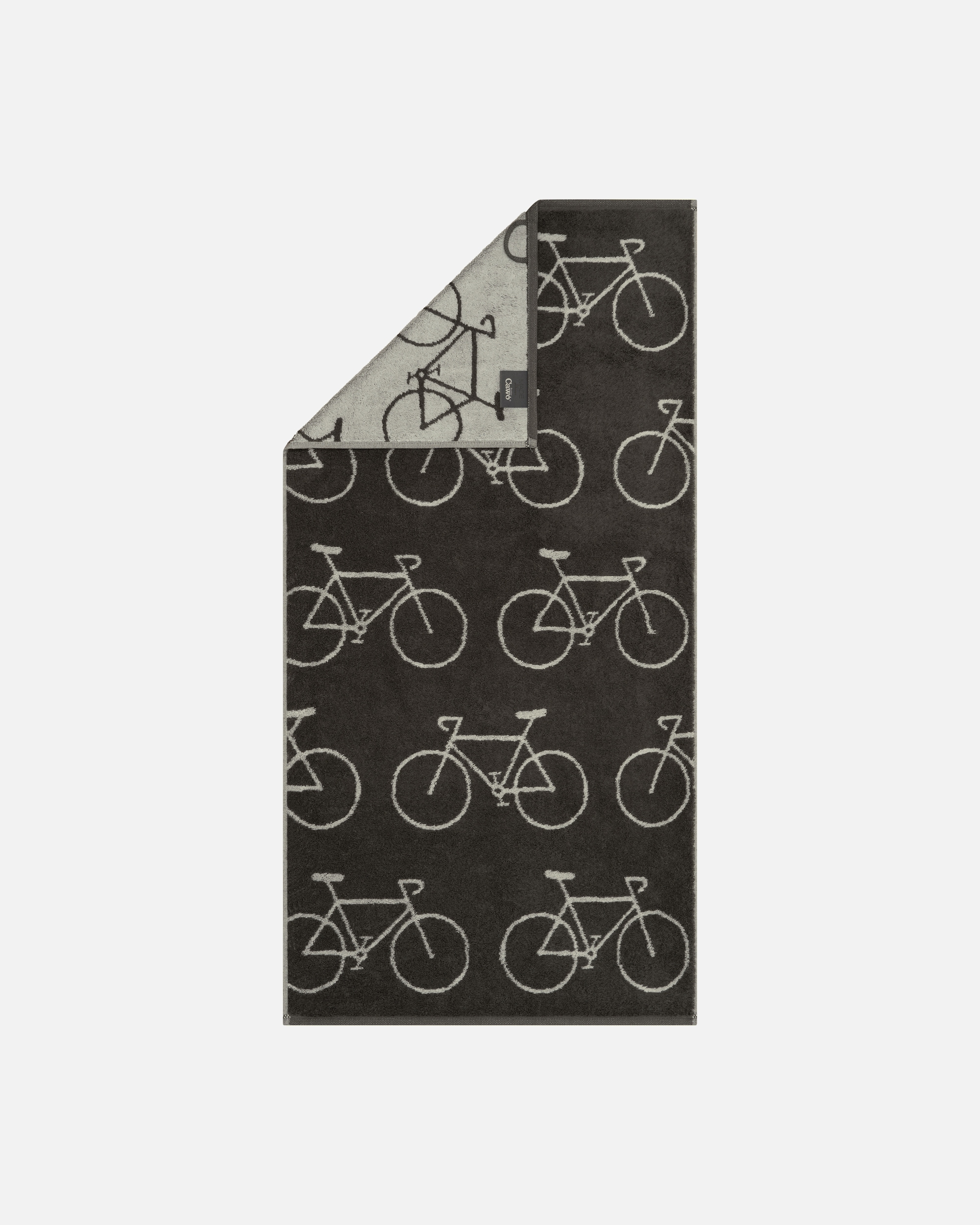 Handtuch für Unisex Cawö Cawö Handtücher Velo Edition Allover Fahrrad 6299 basalt - 77 Duschtuch 70x140 cm