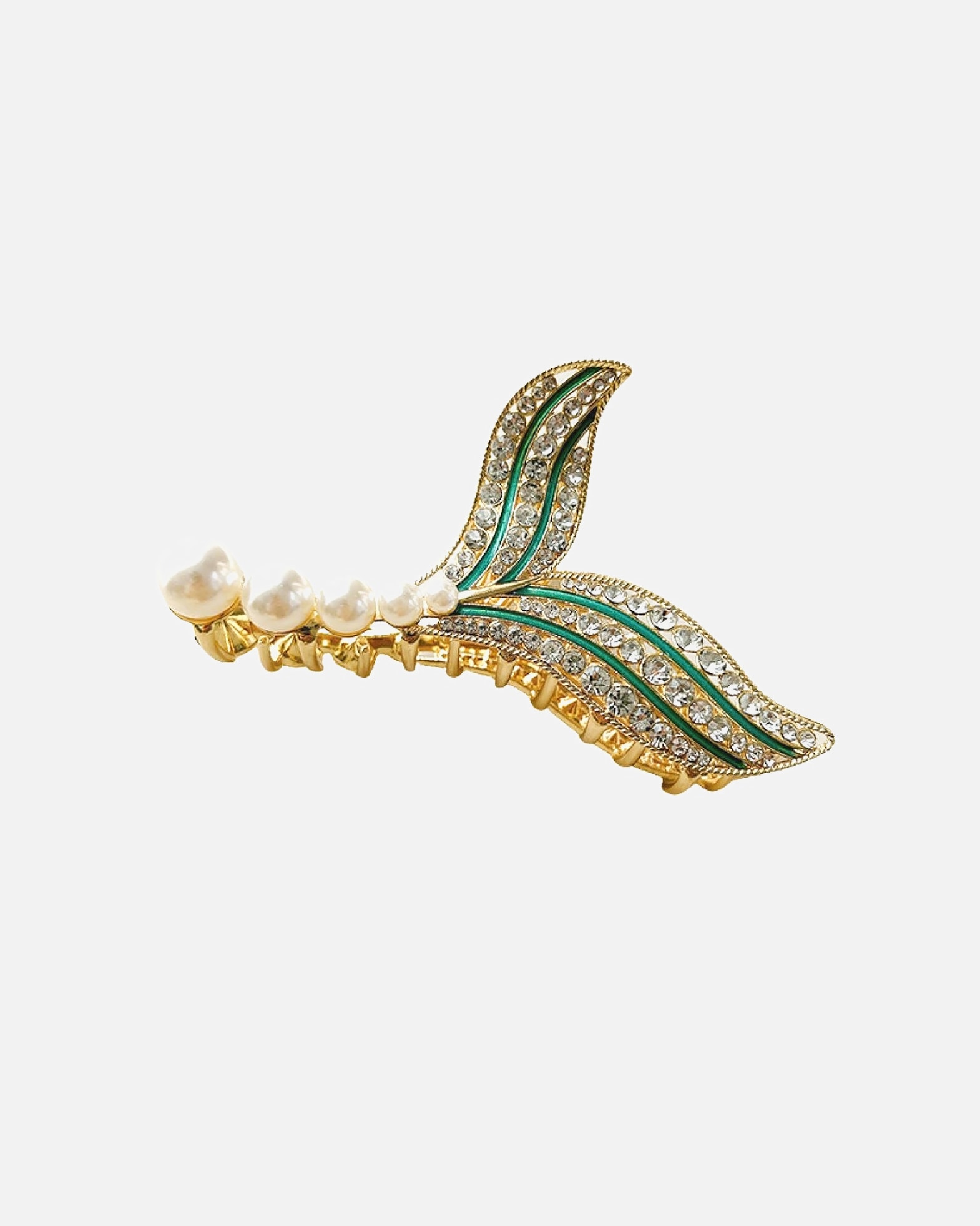 Haarklammer für Unisex SOHO Aqua Haarklammer Grün / Gold