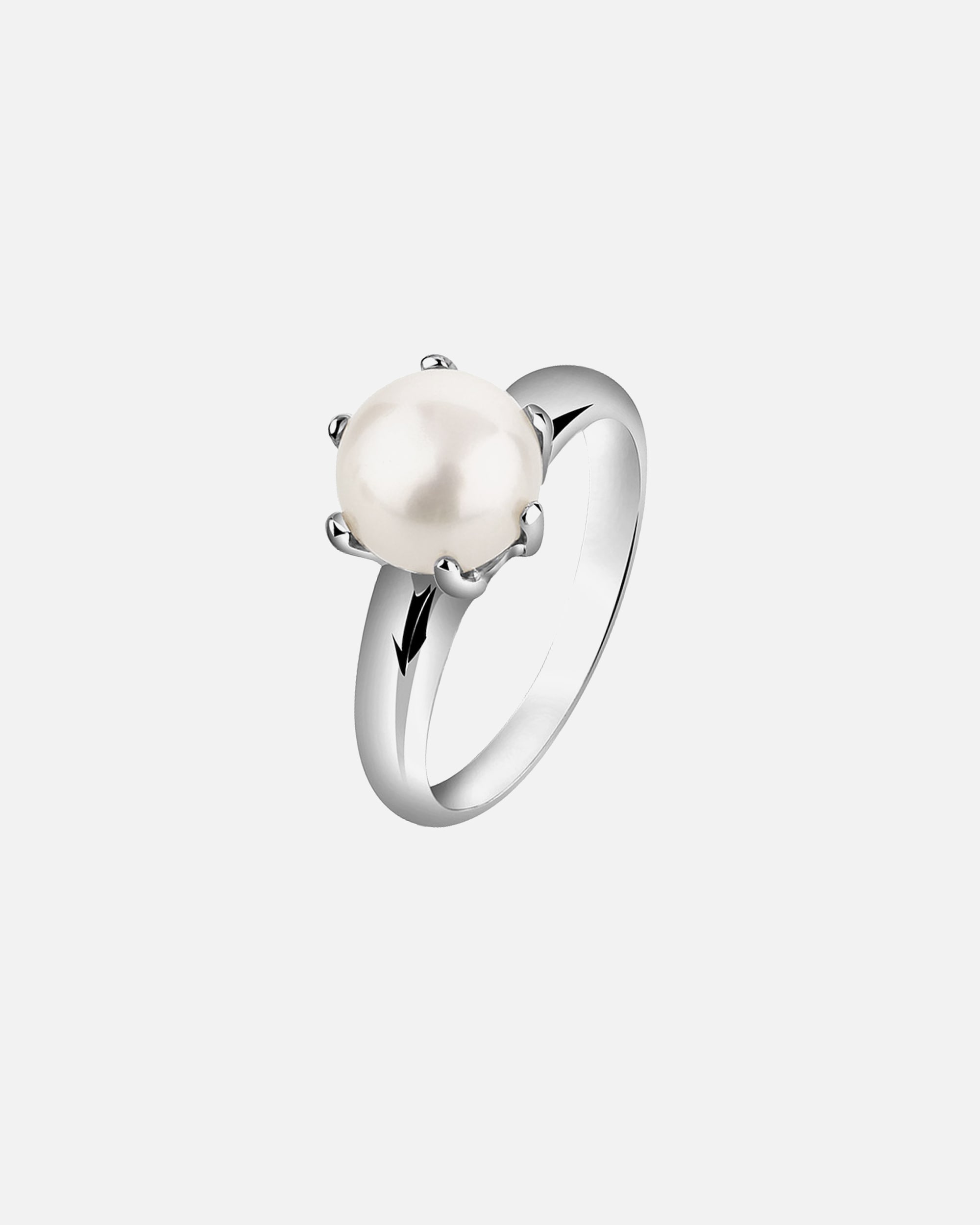 Ring für Weiblich Nenalina Süßwasserzuchtperle Klassik Fein 925 Sterling Silber 52