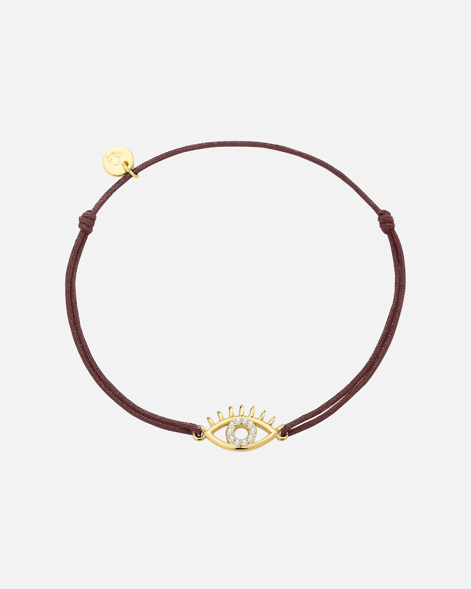 Armband für Weiblich Glanzstücke München Armband Allsehendes Auge aus Sterling Silber in Gelbgold mit Zirkonia 1 Stück