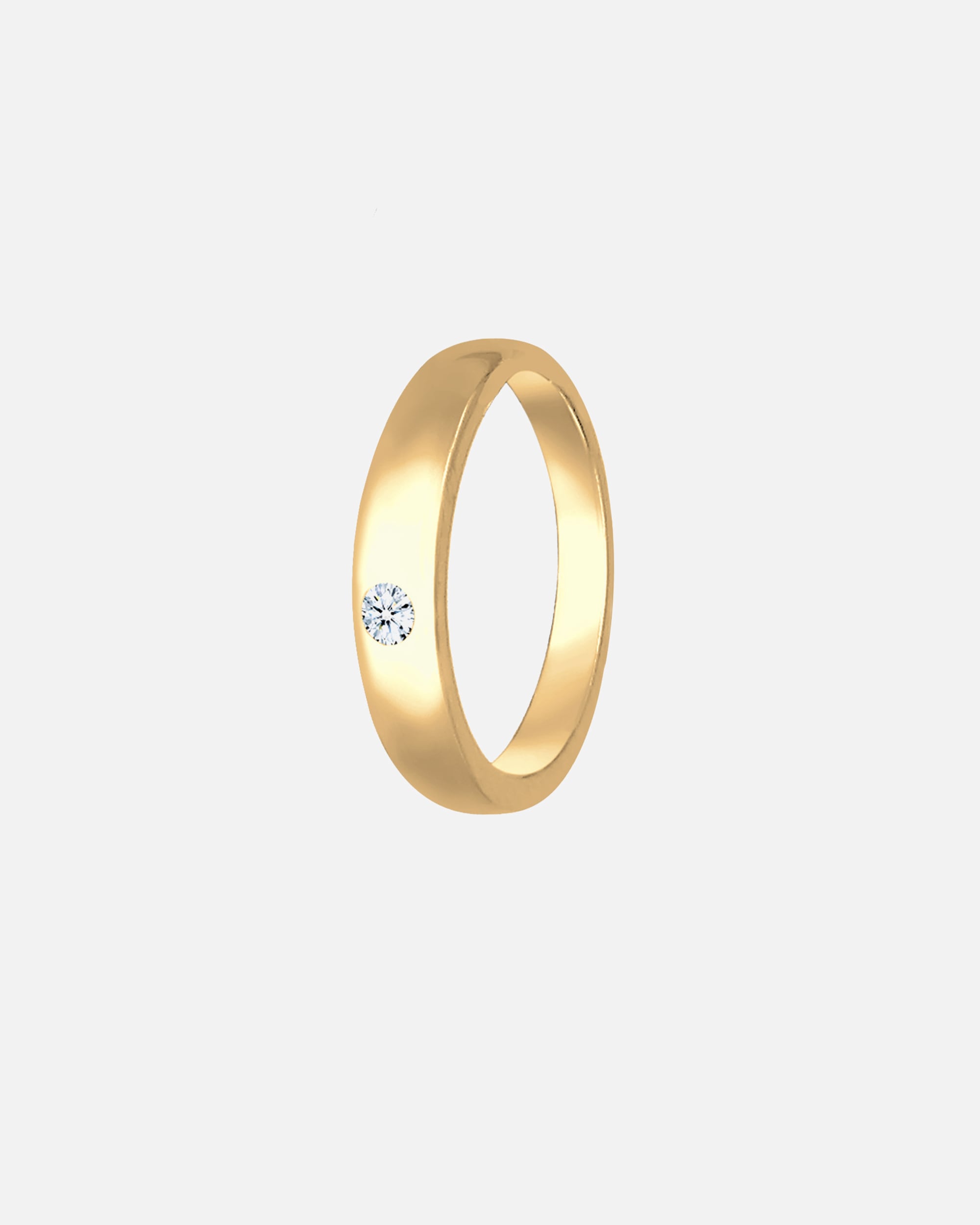 Ring für Weiblich Elli DIAMONDS Kinder Taufring Diamant (0.005 ct.) 585 Gelbgold 1 Stück