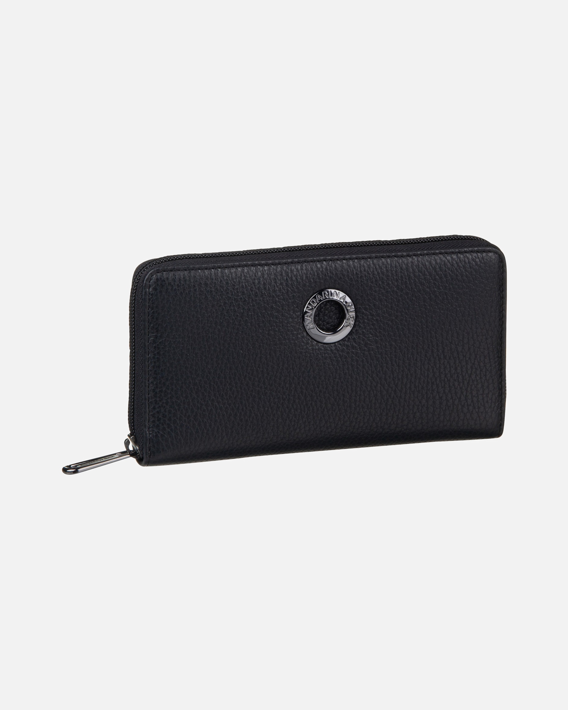 Portemonnaie für Weiblich Mandarina Duck Geldbörse Mellow Leather FZP61 Nero