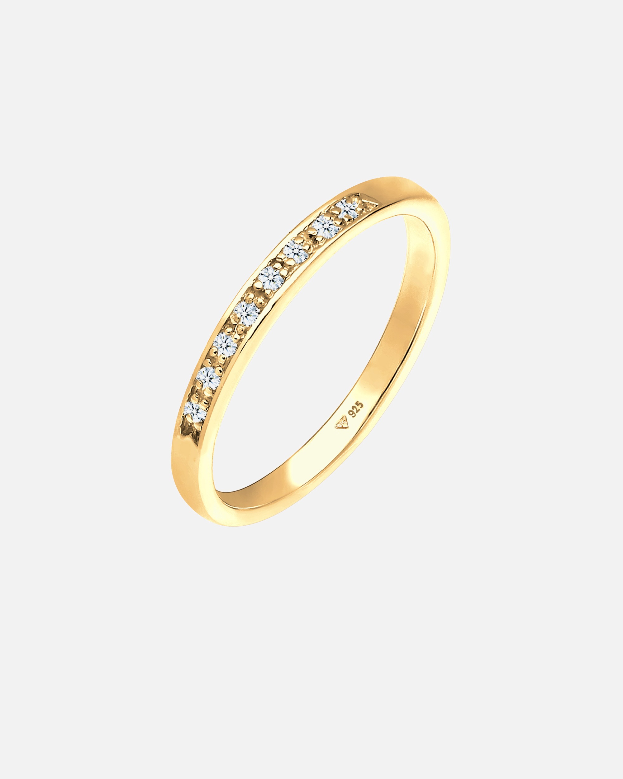 Ring für Weiblich Elli DIAMONDS Aufsteckring Funkelnd Diamant (0.04 ct) 925 Silber 56