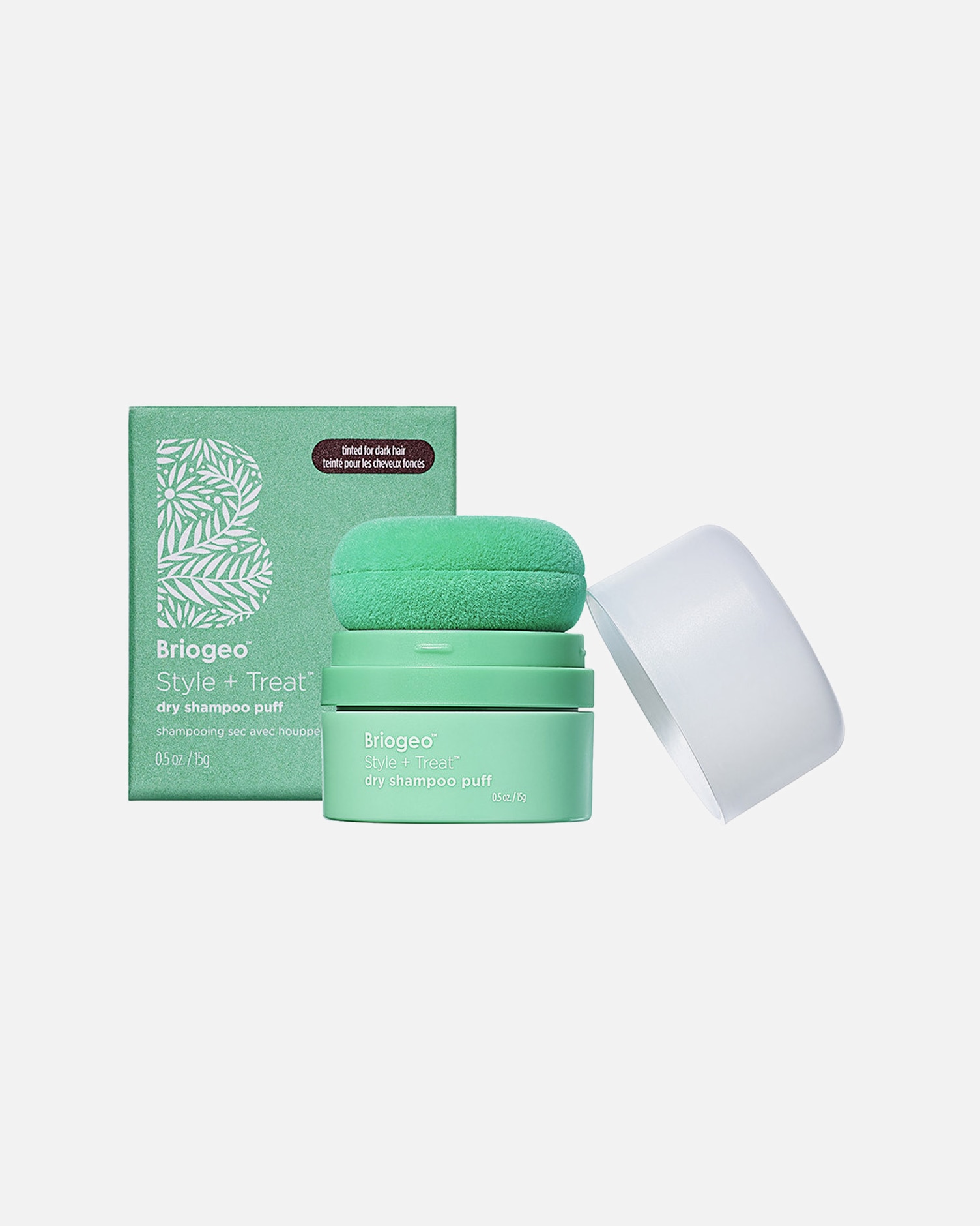 Trockenshampoo für Unisex Briogeo Style + Treat Dry Shampoo Puff Tinted