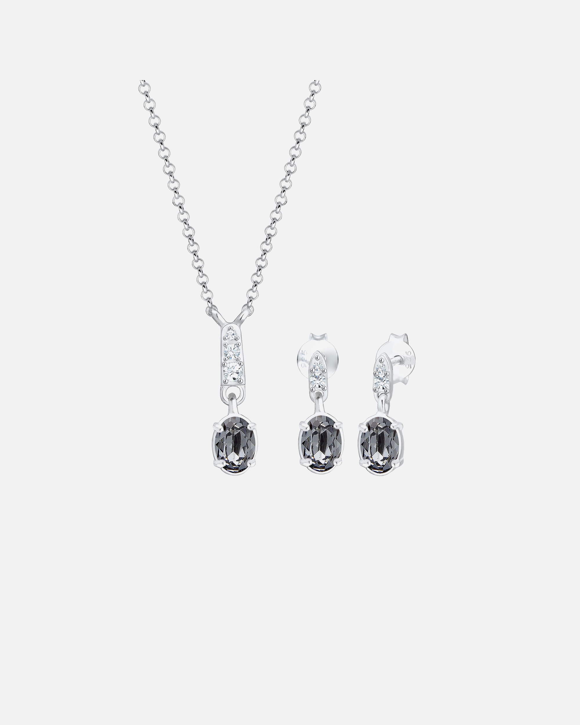 Schmuckset für Weiblich Elli Erbskette Stecker 925 Silber, mit Kristallen von Swarovski® 1 Stück