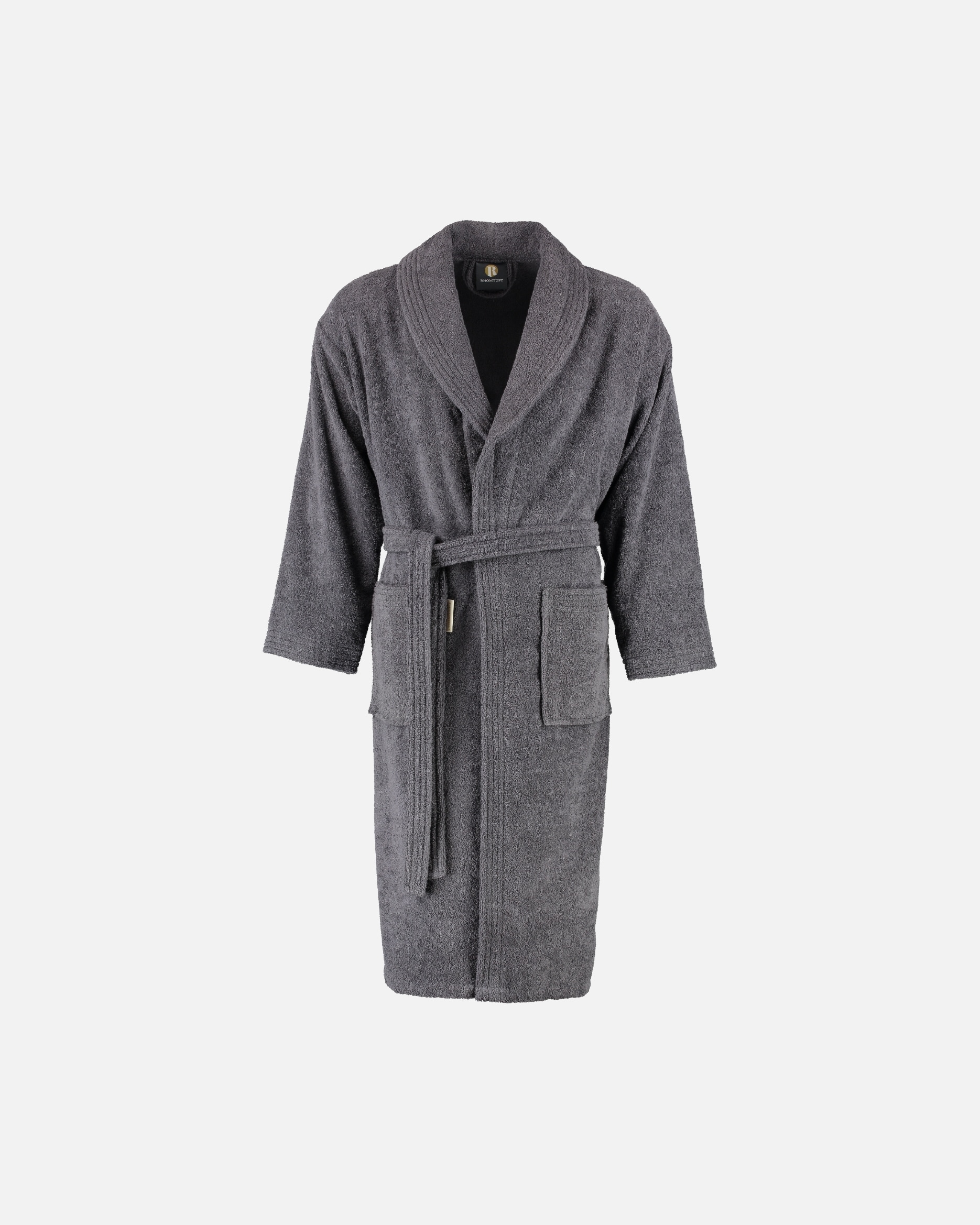 Bademantel für Unisex Rhomtuft Rhomtuft Bademäntel unisex Schalkragen Sir & Lady zinn - 02 S