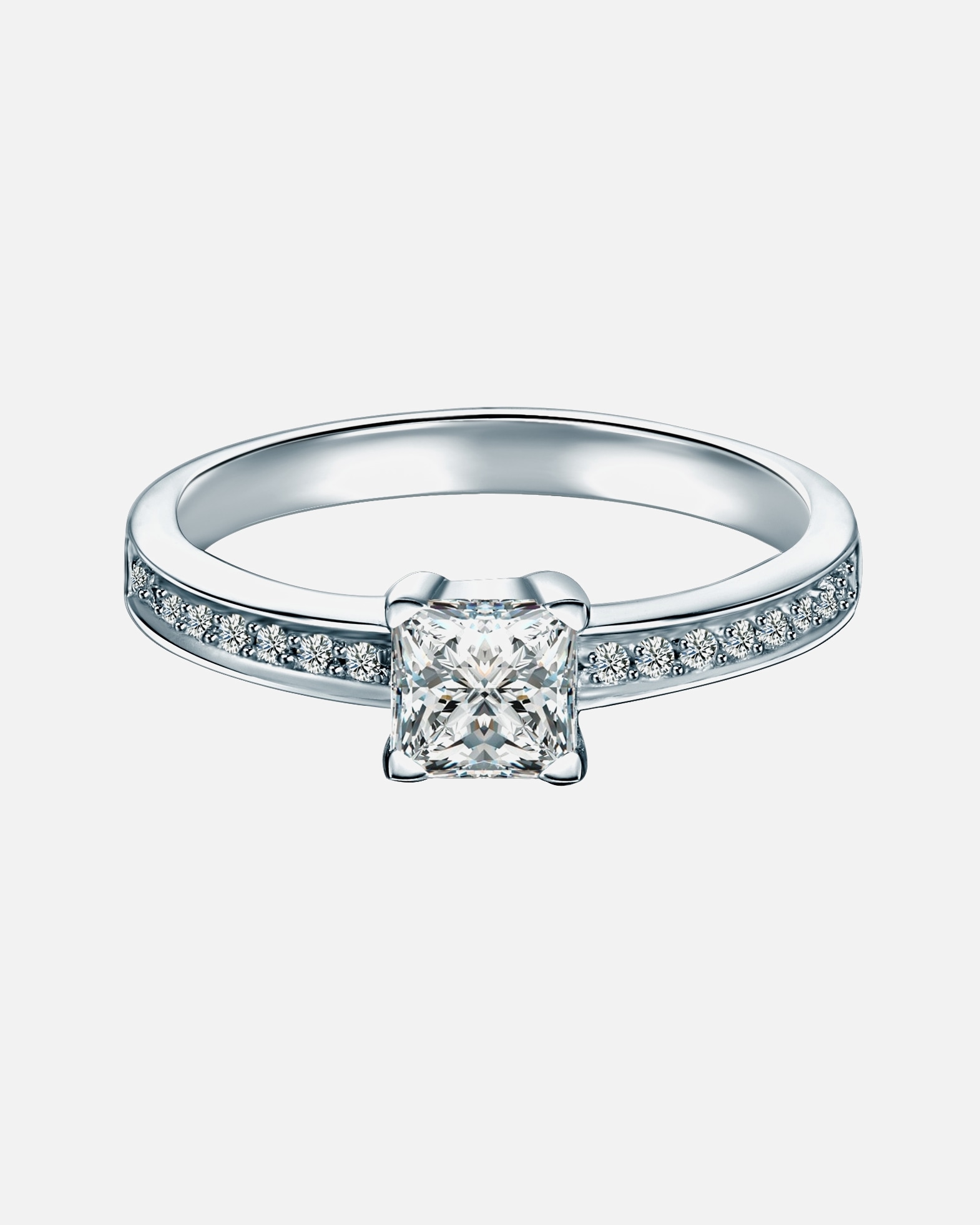 Ring für Weiblich Trilani Ring aus Sterling Silber in silber mit Zirkonia 60