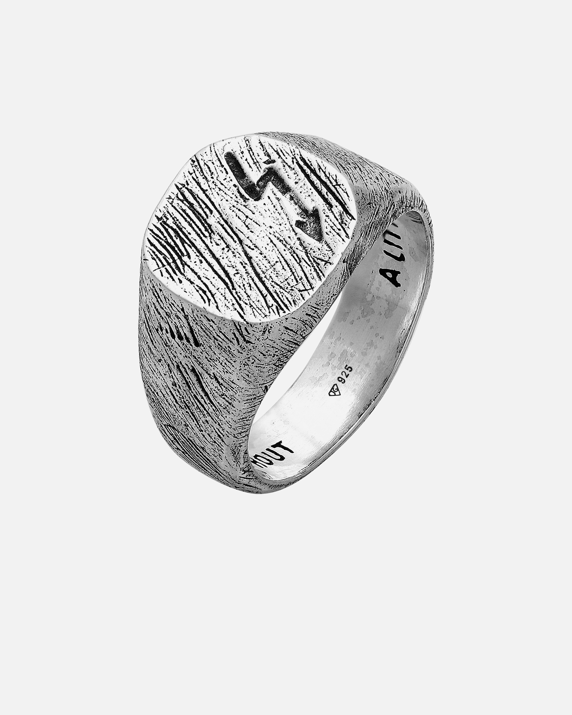 Ring für Männlich Haze & Glory Default Brand Line Siegelring - The Thunder 925 Silber 60