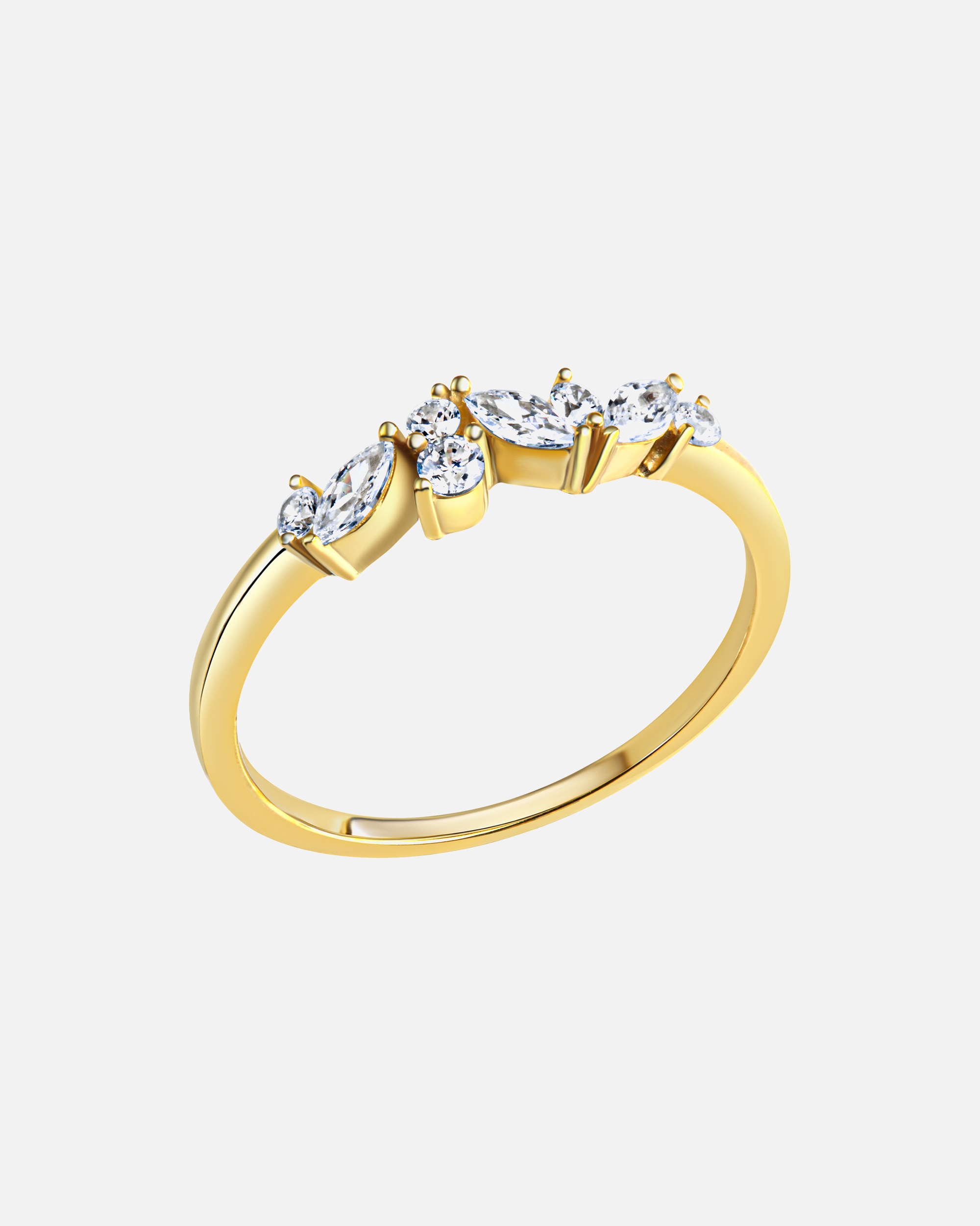 Ring für Weiblich Celesta Ring 375/- Gold Zirkonia weiß 060 (19,1)