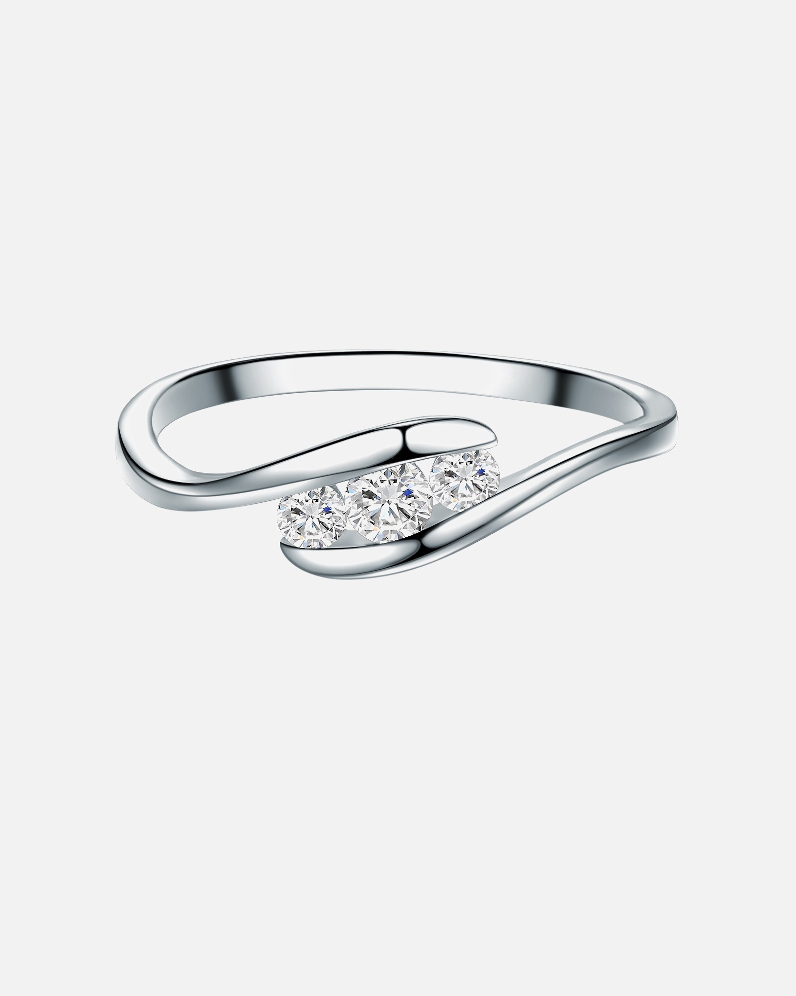 Ring für Weiblich Trilani Ring Sterling Silber Topas in Silber 56