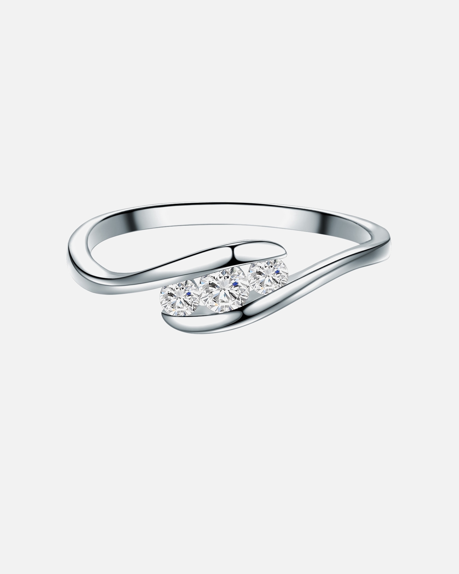Ring für Weiblich Trilani Ring Sterling Silber Topas in Silber 54