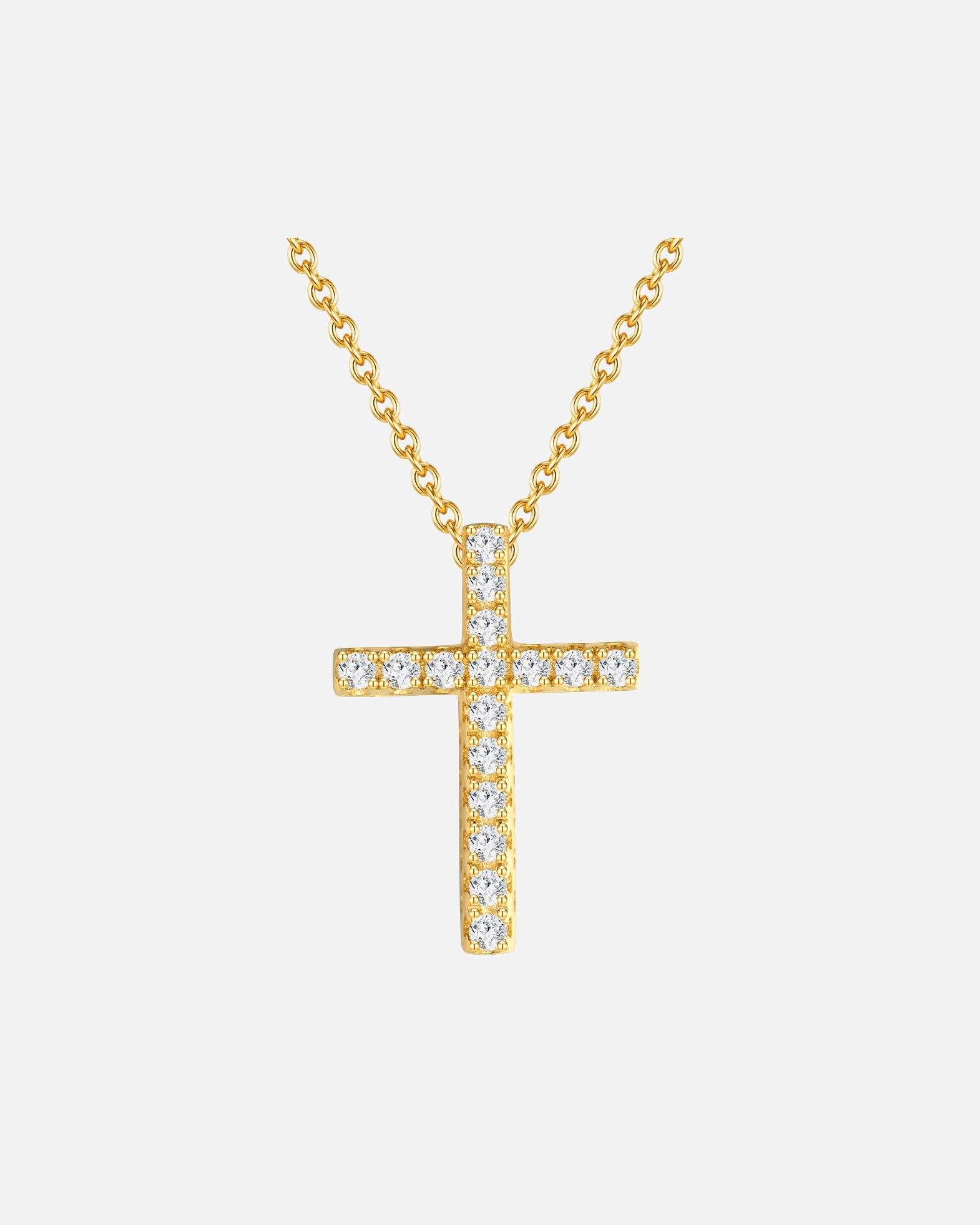 Halskette für Weiblich Rafaela Donata Halskette Kreuz Sterling Silber Zirkonia in Silber 1 Stück