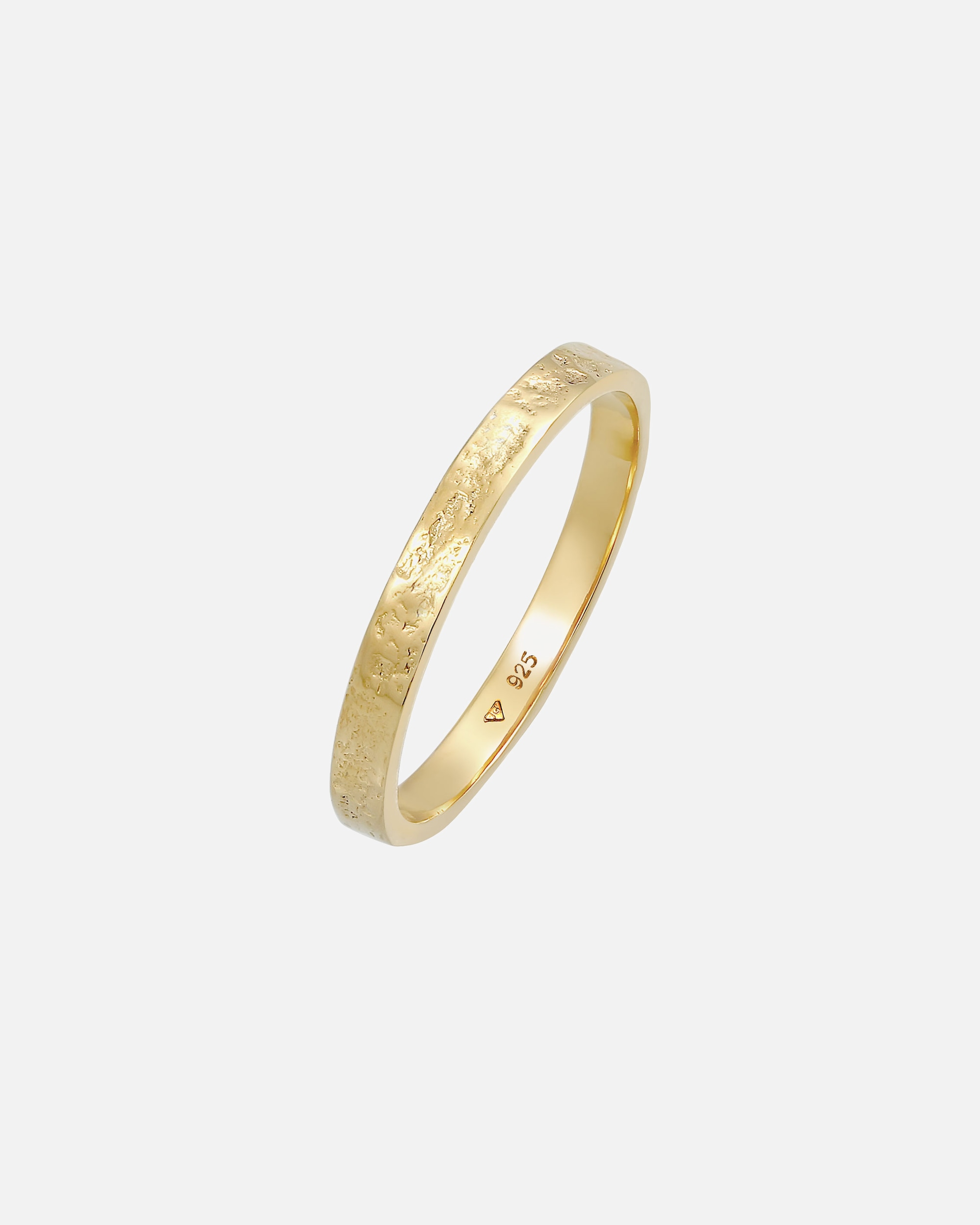 Ring für Weiblich Elli Bandring Partnerring Basic Organic Look 925 Silber 58