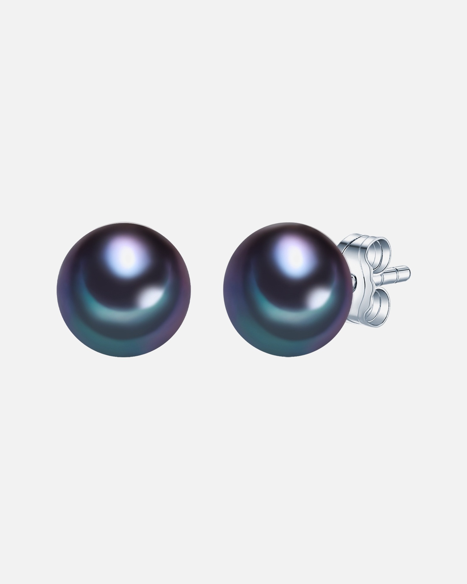 Ohrringe für Weiblich Valero Pearls Perlen-Ohrstecker Sterling Silber Süßwasser-Zuchtperle in Silber 1 Stück