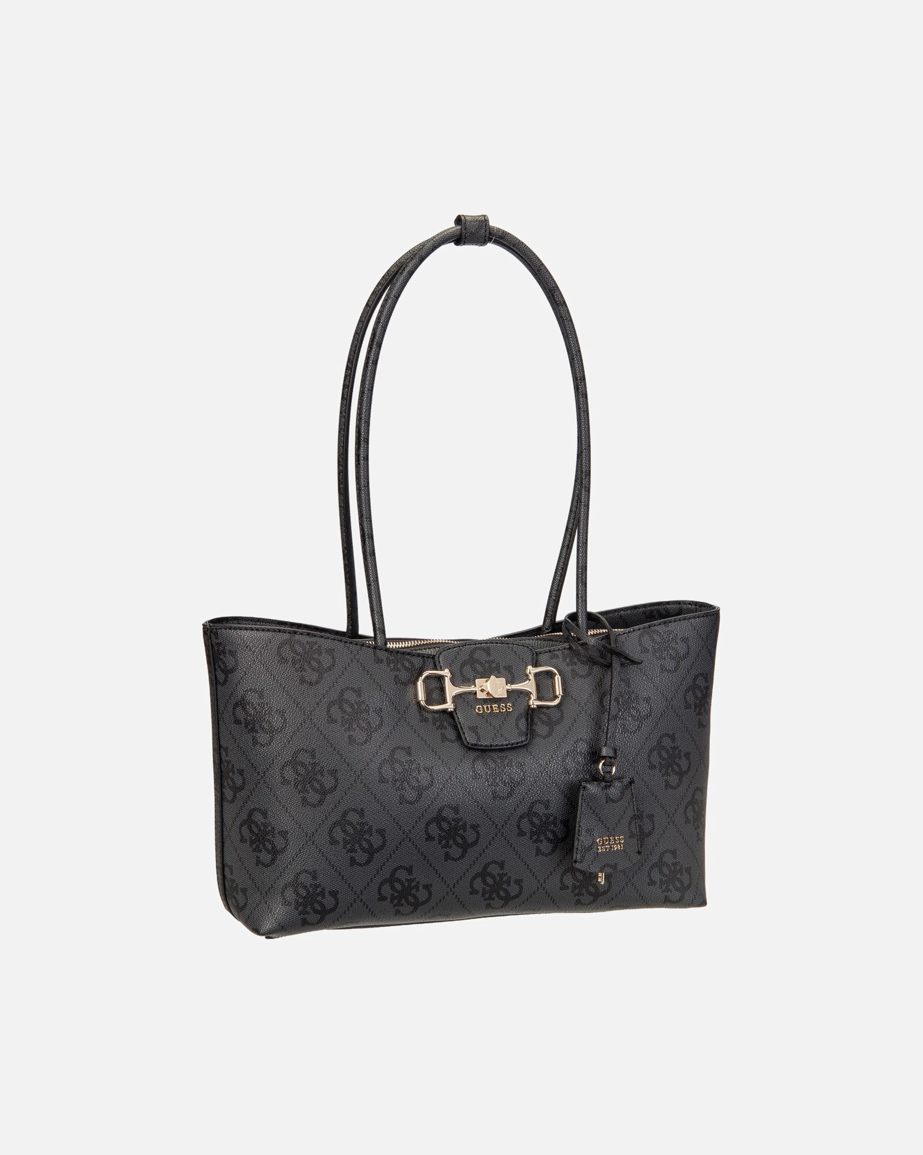 Shopper für Weiblich GUESS Shopper Janie Logo Girlfriend Carryall Coal Logo