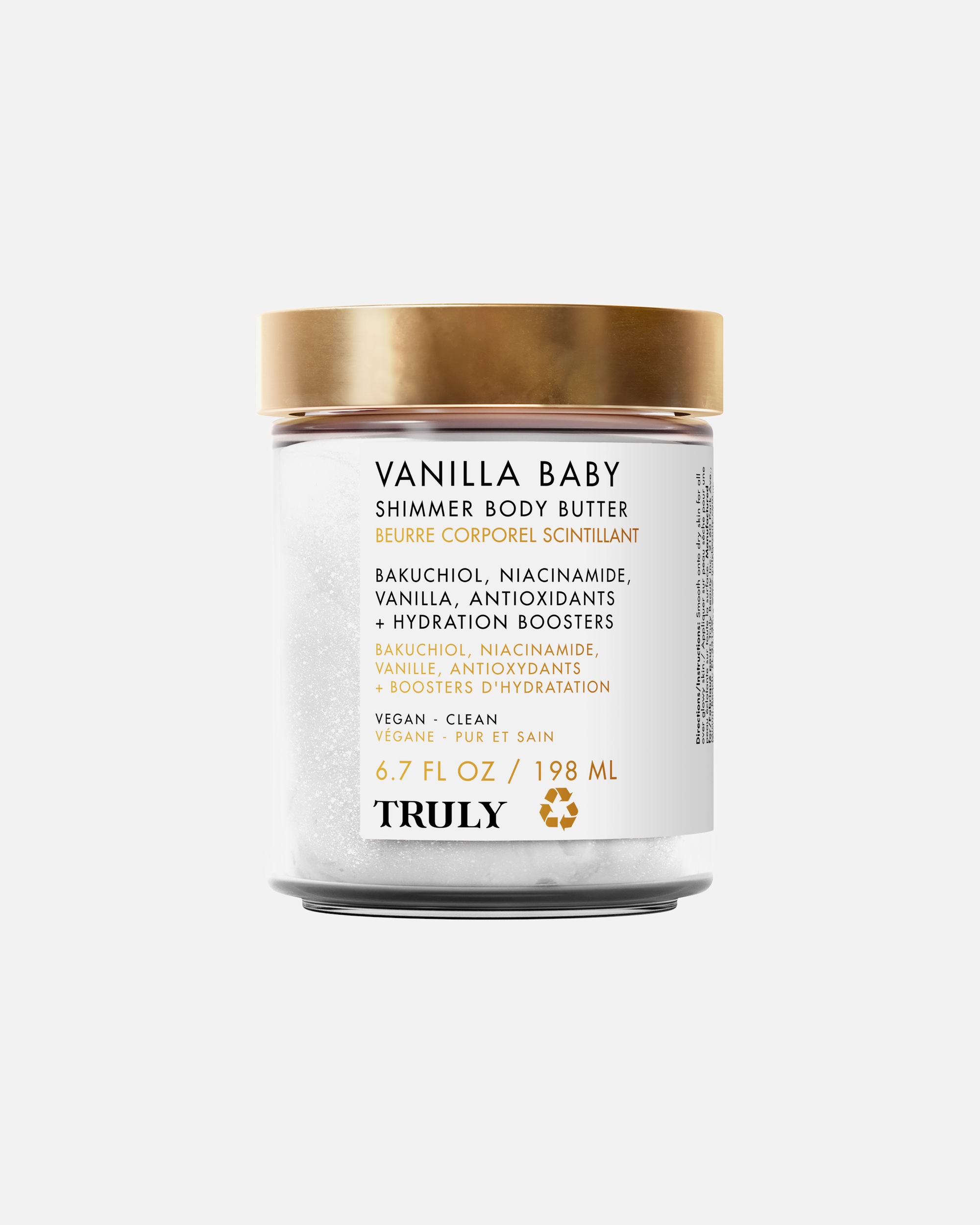 Körperbutter für Unisex Truly Beauty Default Brand Line Vanilla Baby Shimmer Body Cream 198 ml