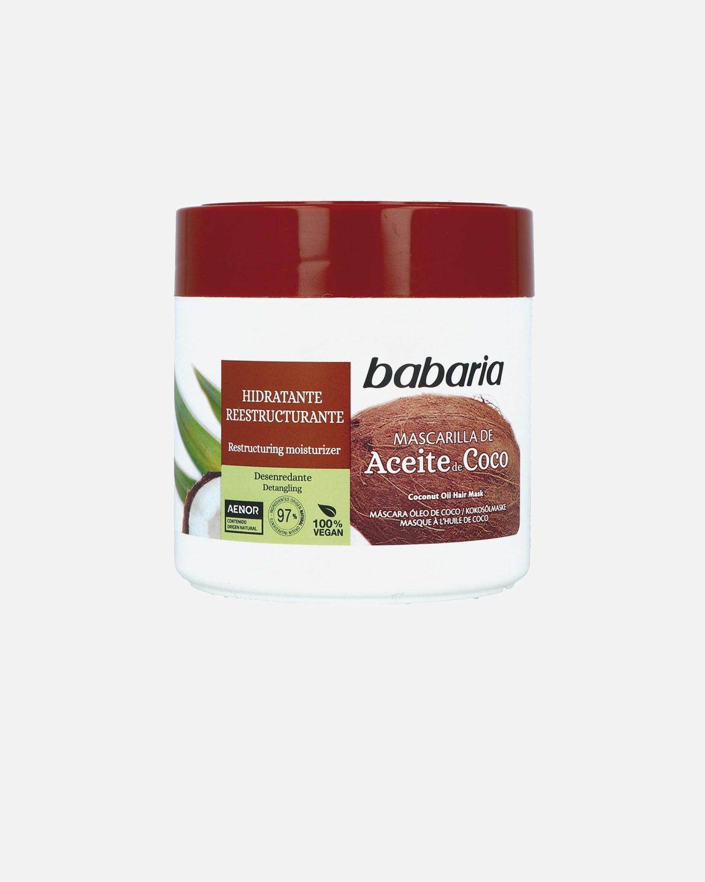 Haarmaske für Unisex Babaria COCO feuchtigkeitsspendende Haarmaske 400 ml