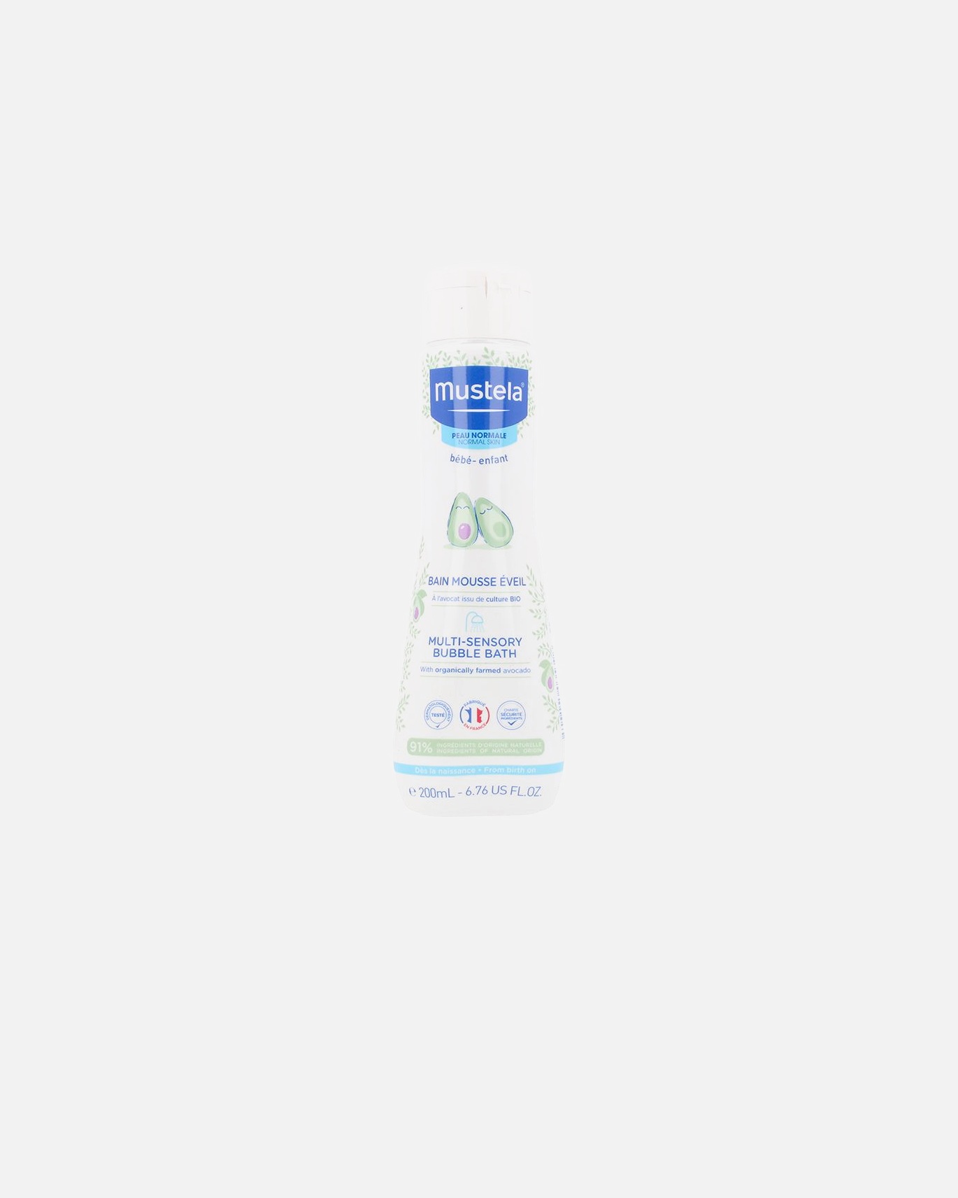 Babyduschgel für Unisex Mustela BABY-KIND Multisensorisches Schaumbad 200 ml
