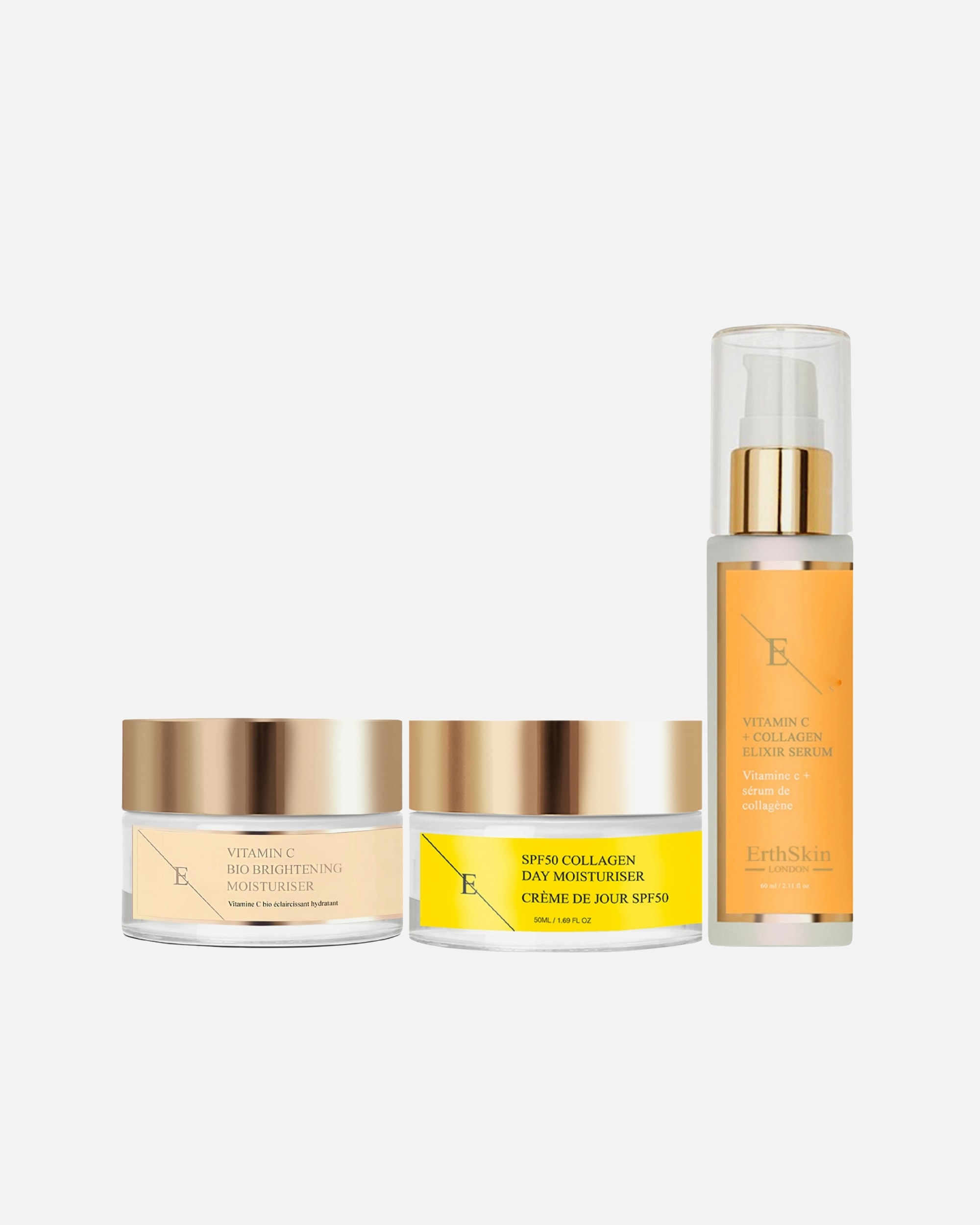 Gesichtspflegeset für Weiblich ErthSkin London Aufhellendes Vitamin C Power Set 1 Stück