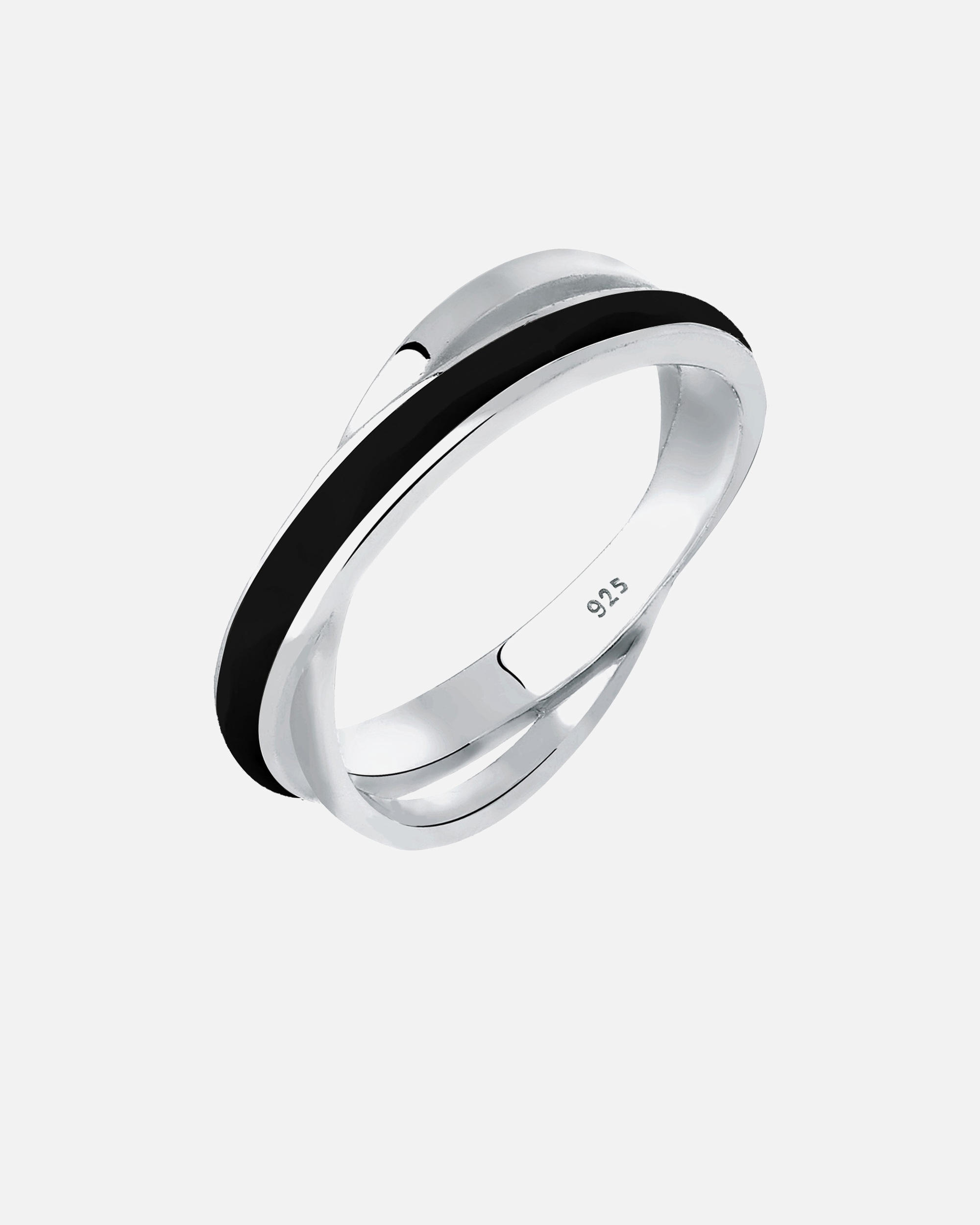 Ring für Weiblich Elli Wickelring Emaille 925 Sterling Silber 62
