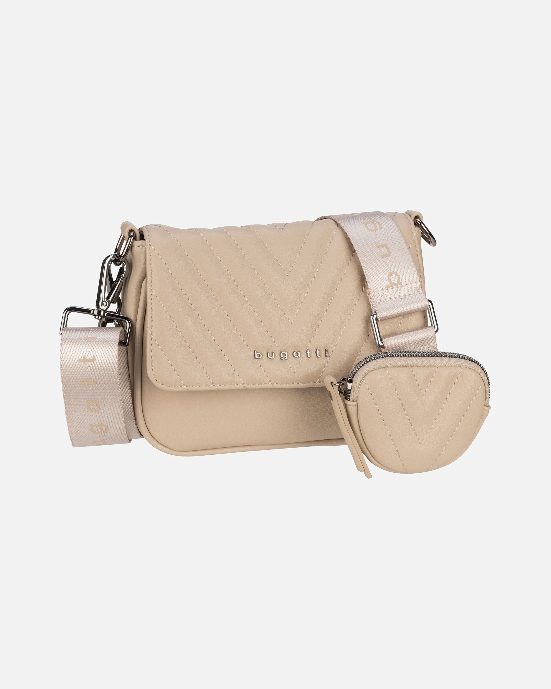 Umhängetasche für Weiblich Bugatti Umhängetasche Sira Beige