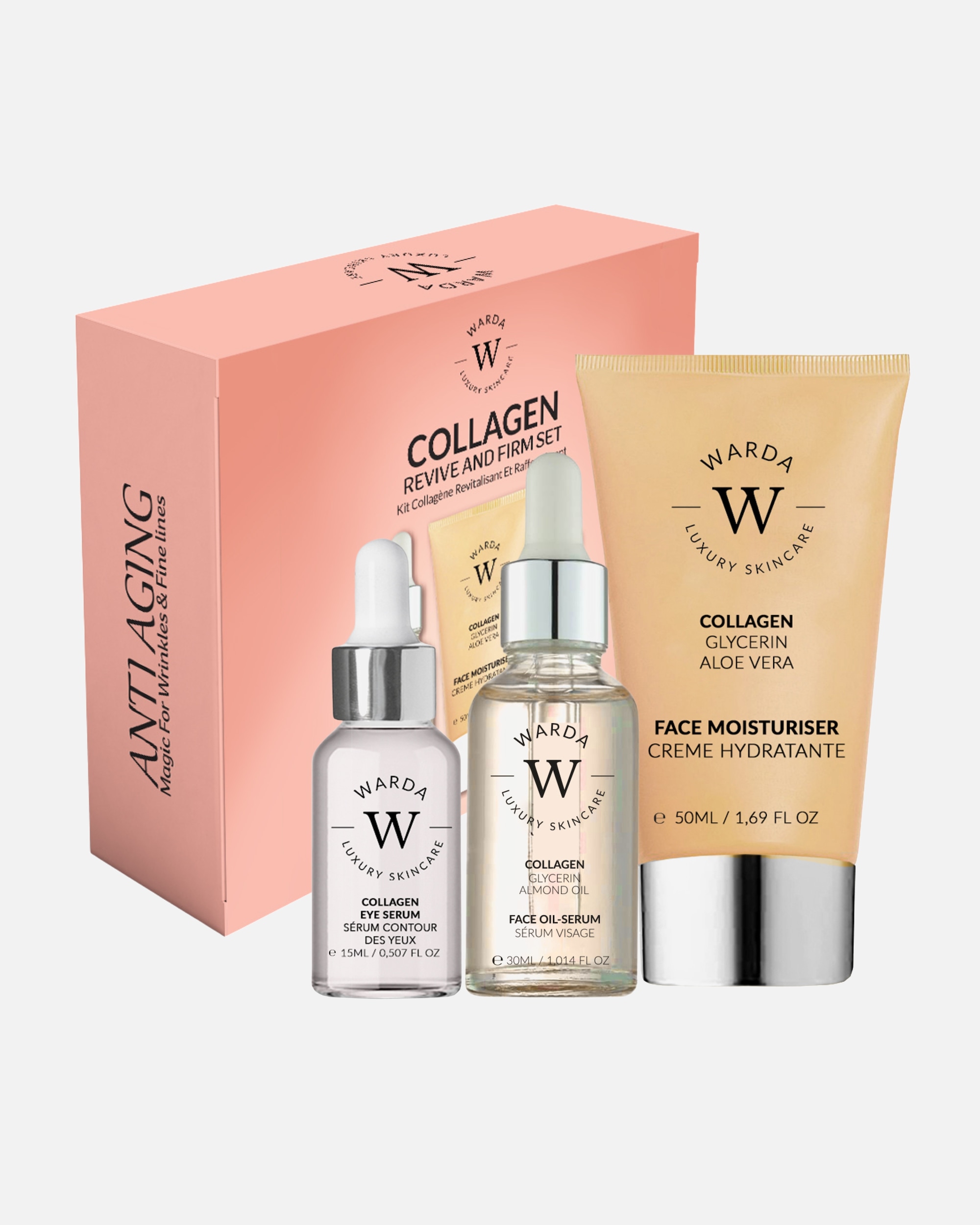 Gesichtspflegeset für Weiblich WARDA LUXURY SKINCARE Collagen Lifter Set 1 Stück