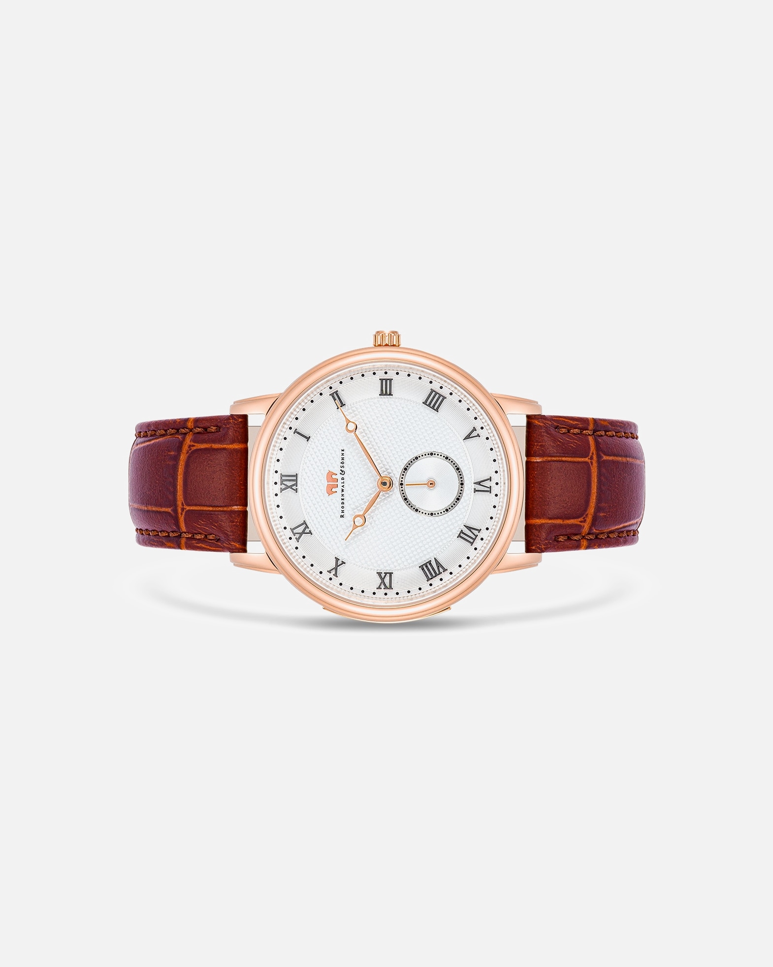 Uhr für Männlich Rhodenwald & Söhne Armband-Uhr Moonlight aus Echtleder in roségold 1 Stück
