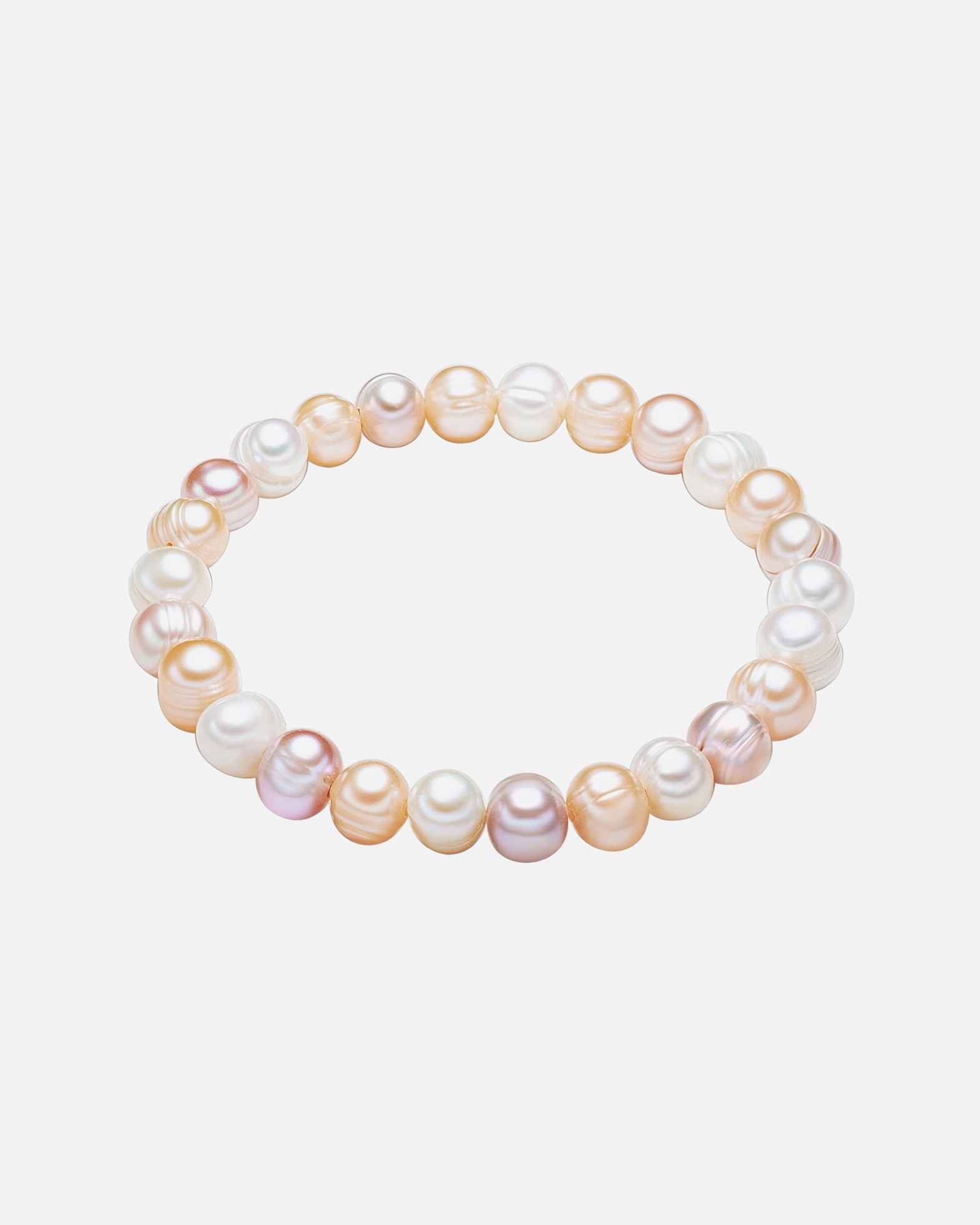 Armband für Weiblich Valero Pearls Perlen-Armband Süßwasser-Zuchtperle in Multicolor 1 Stück