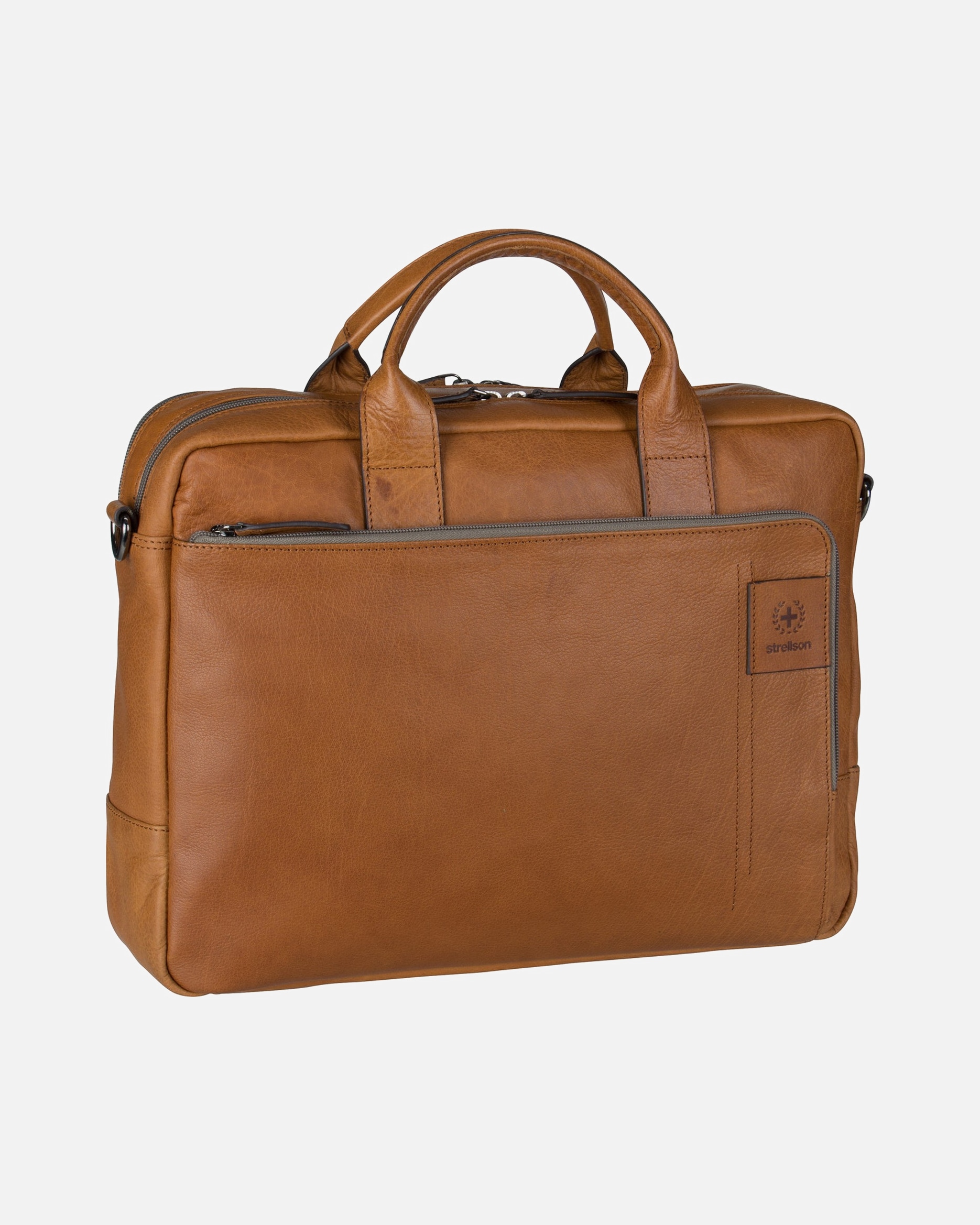 Laptoptasche für Männlich Aktentasche Hyde Park BriefBag SHZ Cognac