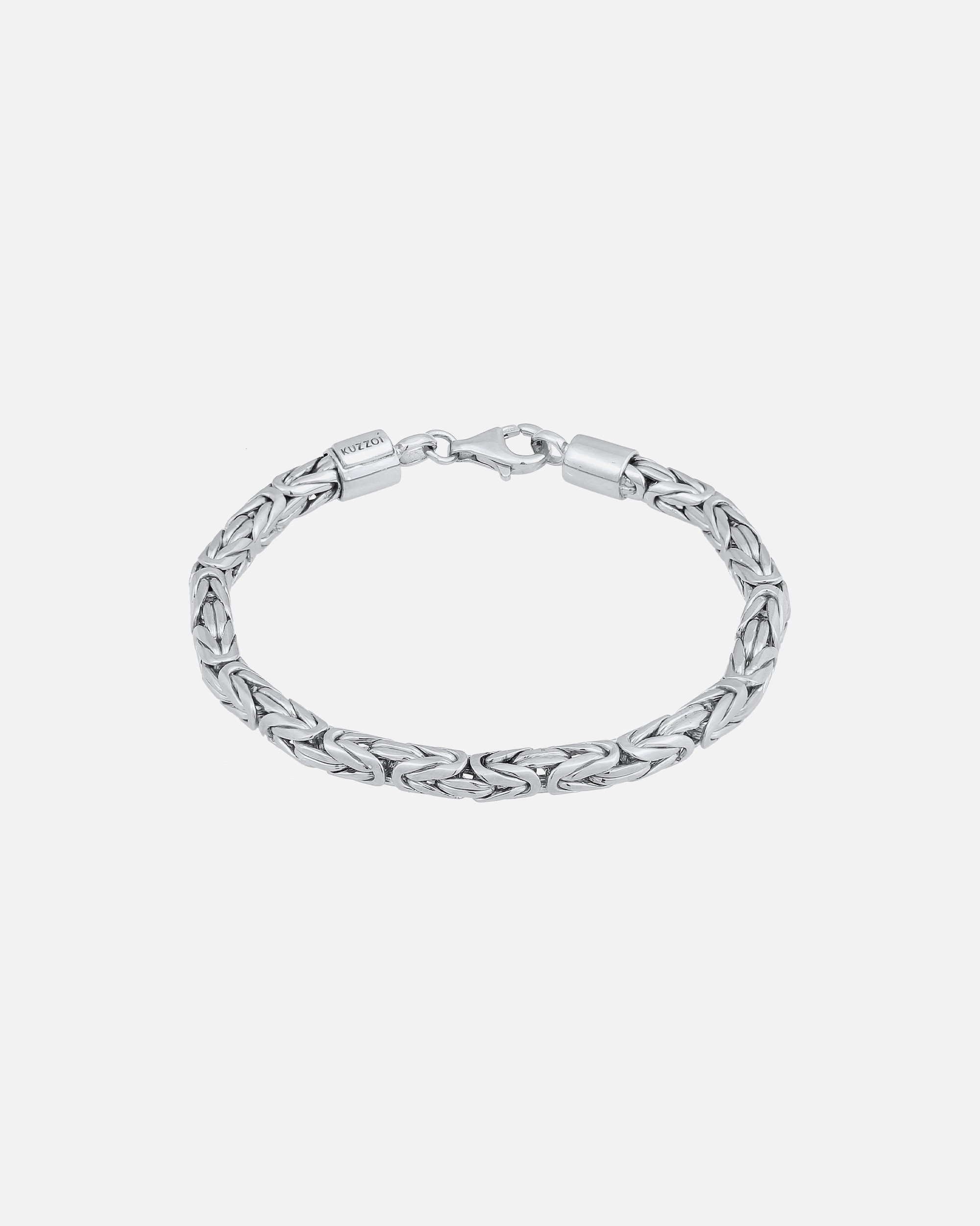 Armband für Männlich KUZZOI Herren Königskette Rund 925 Silber 1 Stück