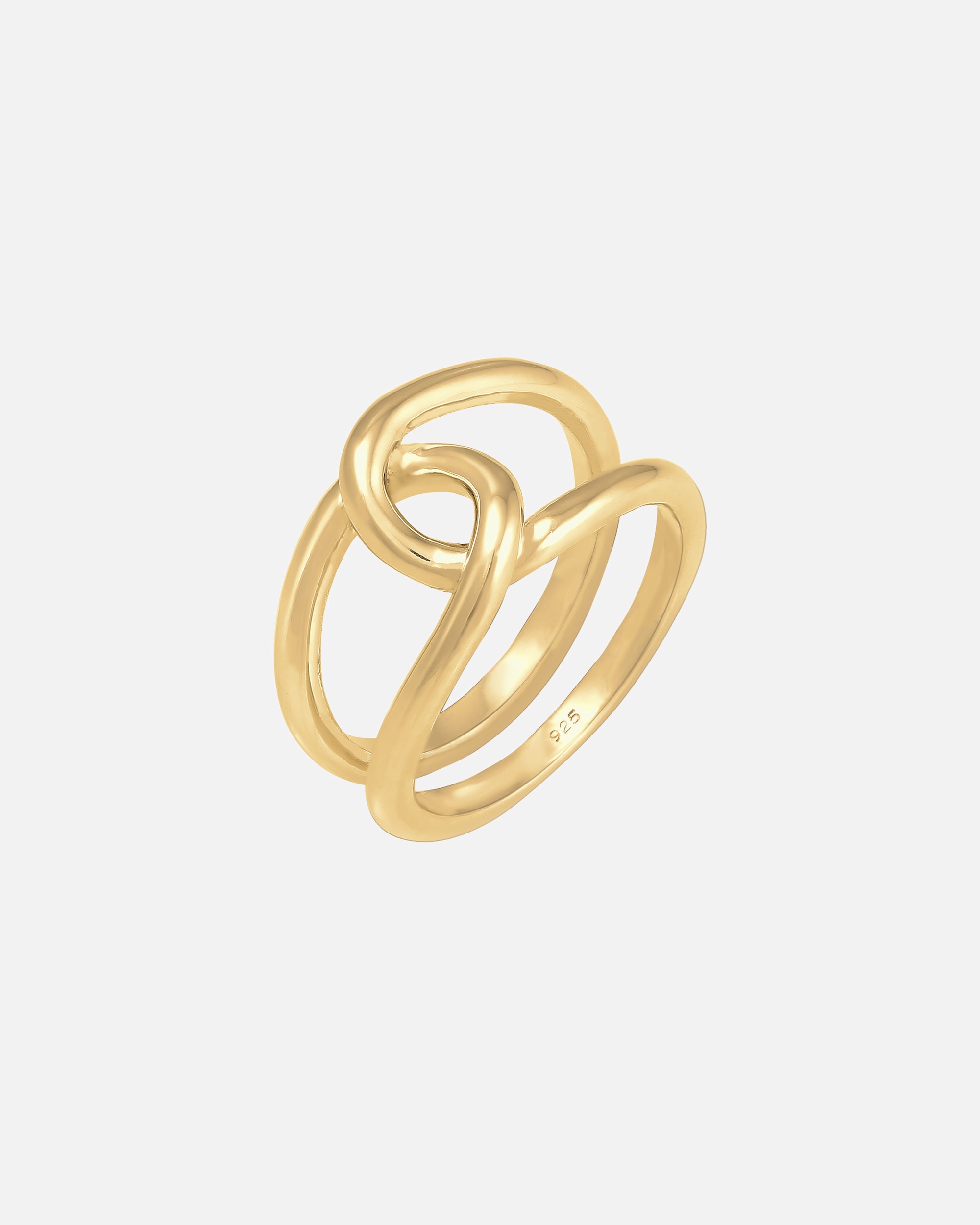 Ring für Weiblich Elli Basic Knoten Blogger Trend Angesagt 925 Silber 56