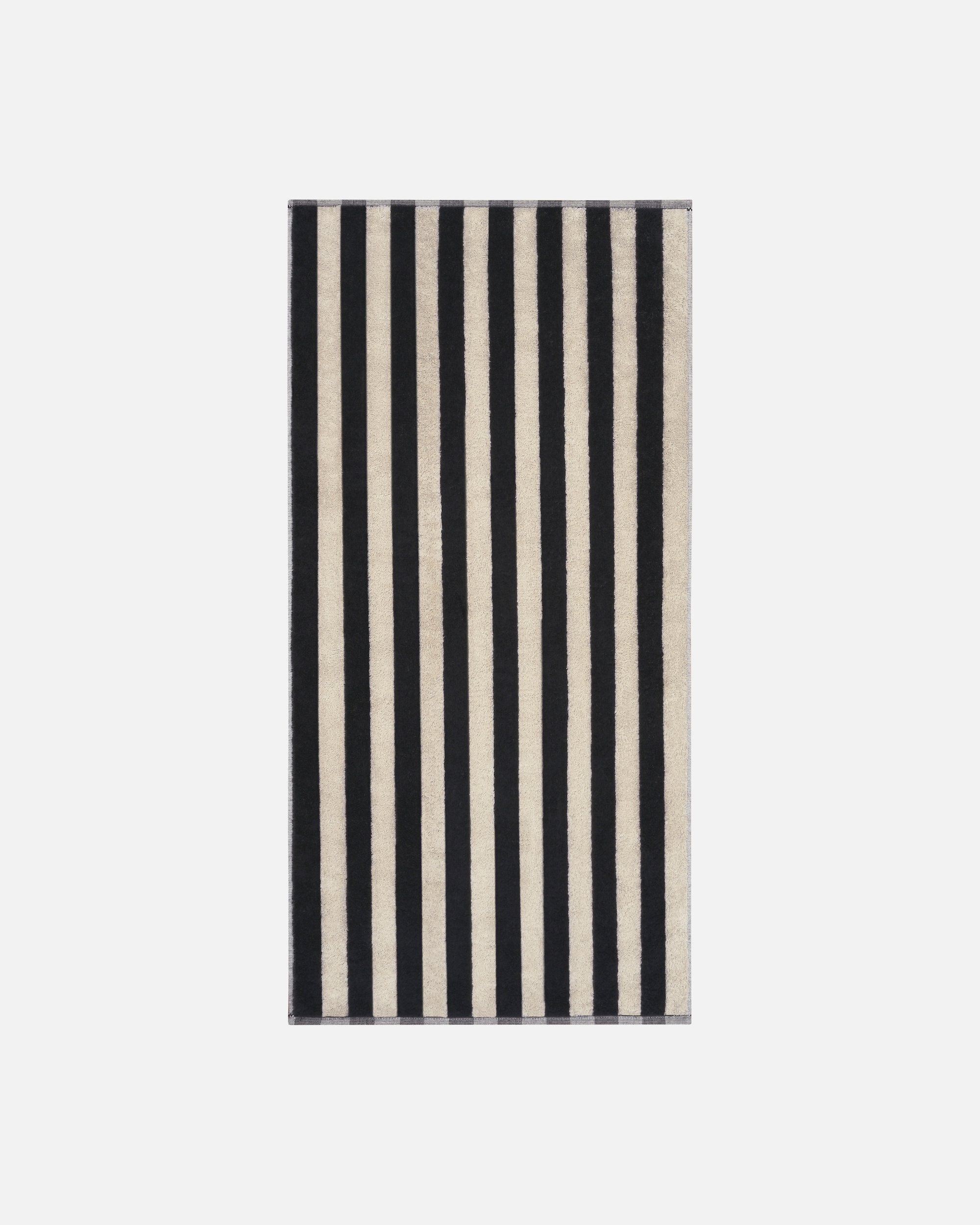 Handtuch für Unisex Cawö Cawö Handtücher Bold Streifen 6277 schwarz/beige - 93 Duschtuch - 70x140 cm