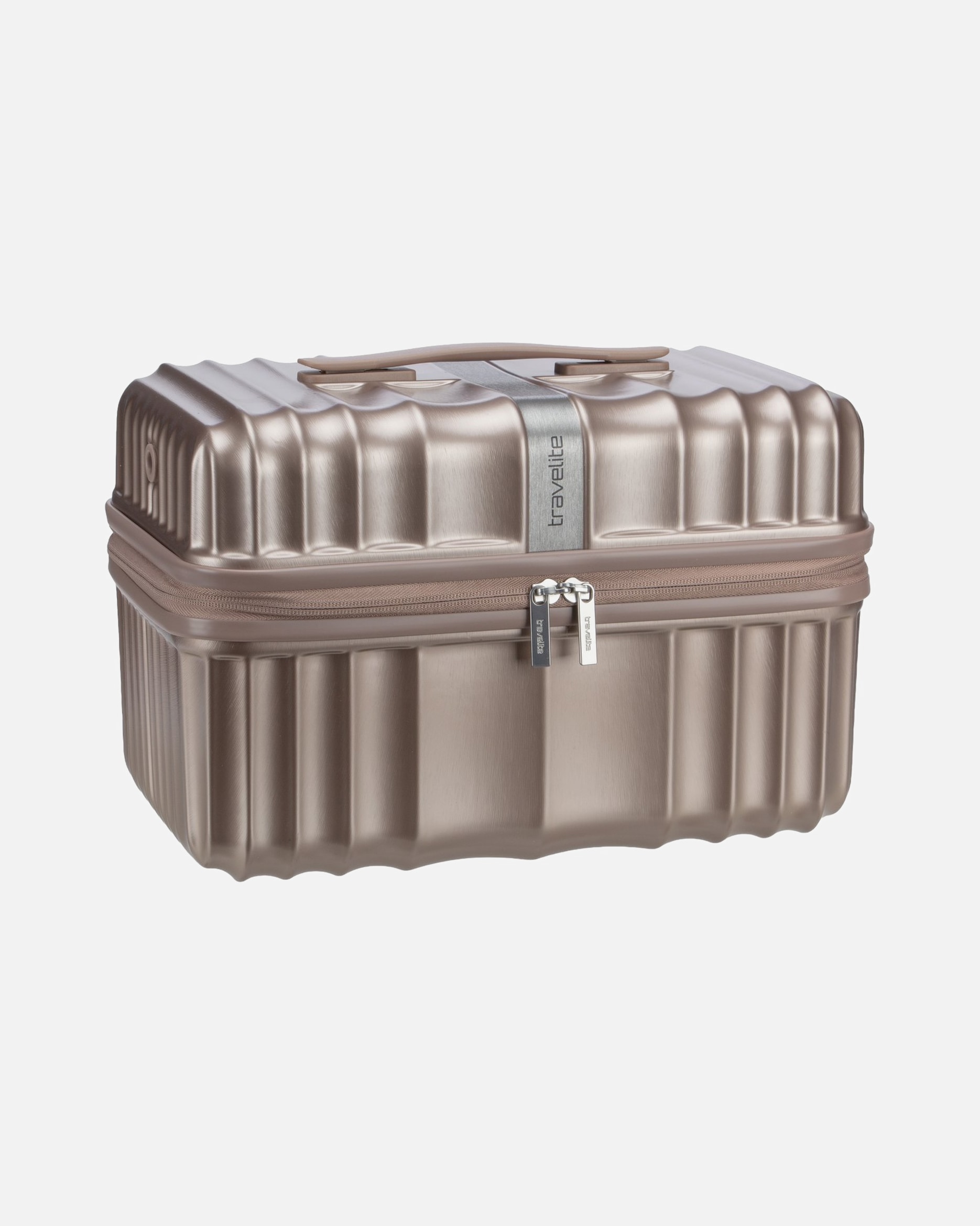 Kosmetiktasche für Unisex Travelite Kosmetiktasche Paros Beauty Case cappuccino