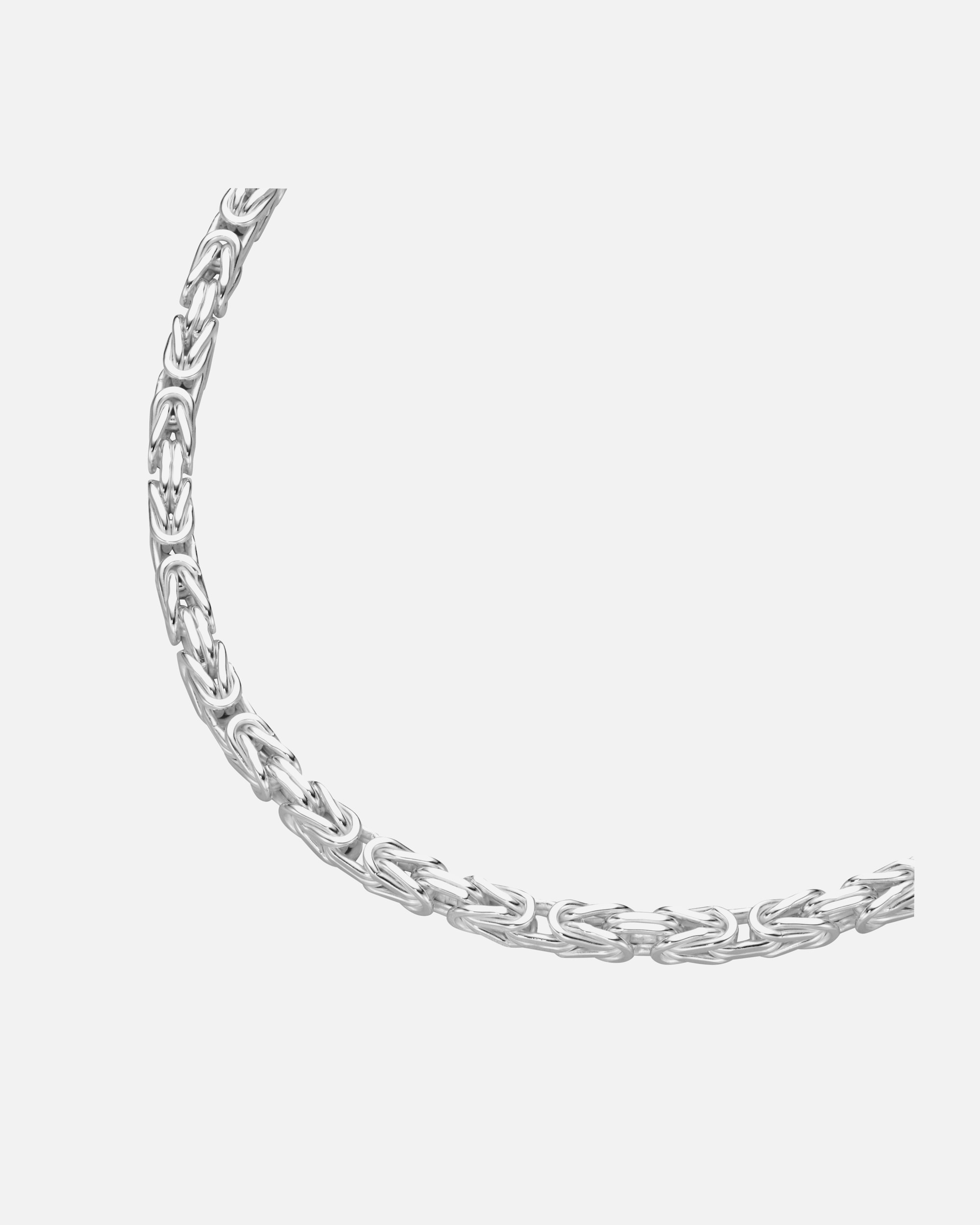 Halskette für Weiblich Smart Jewel Kette Königskette massiv, Silber 925 50 cm