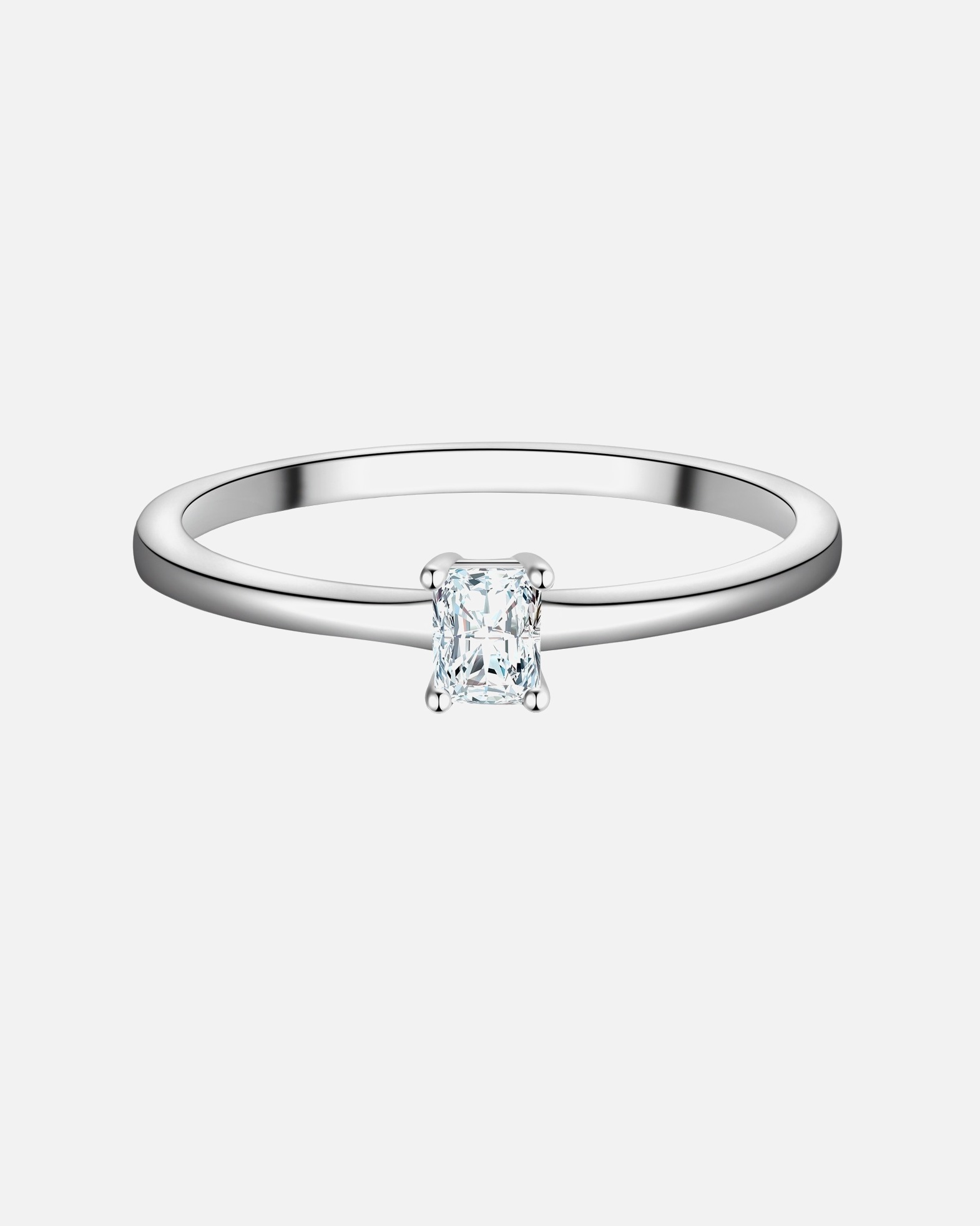 Ring für Weiblich Trilani Ring aus Sterling Silber in silber mit Zirkonia 50