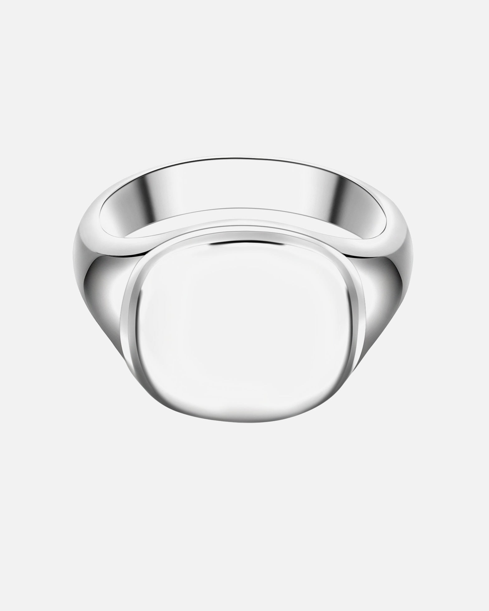 Ring für Männlich Männerglanz Ring aus Sterling Silber in Silber 54