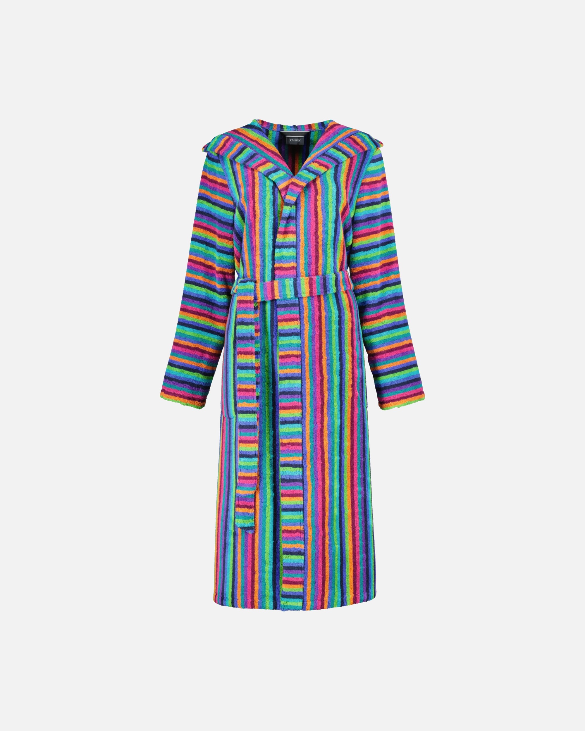 Bademantel für Weiblich Cawö Cawö Bademäntel Damen Kapuze Kapuze 7076 multicolor - 84 1 Stück