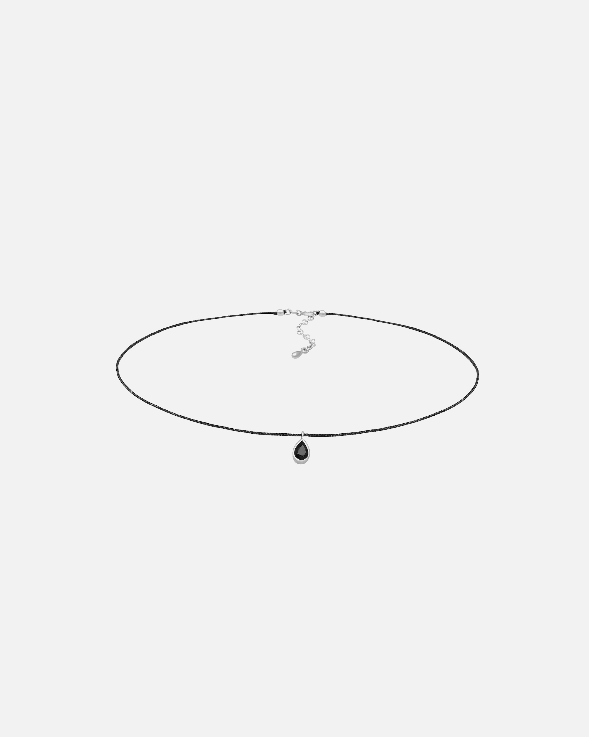 Halskette für Weiblich Elli Choker Zirkonia Tropfen Anhänger 925 Silber 1 Stück