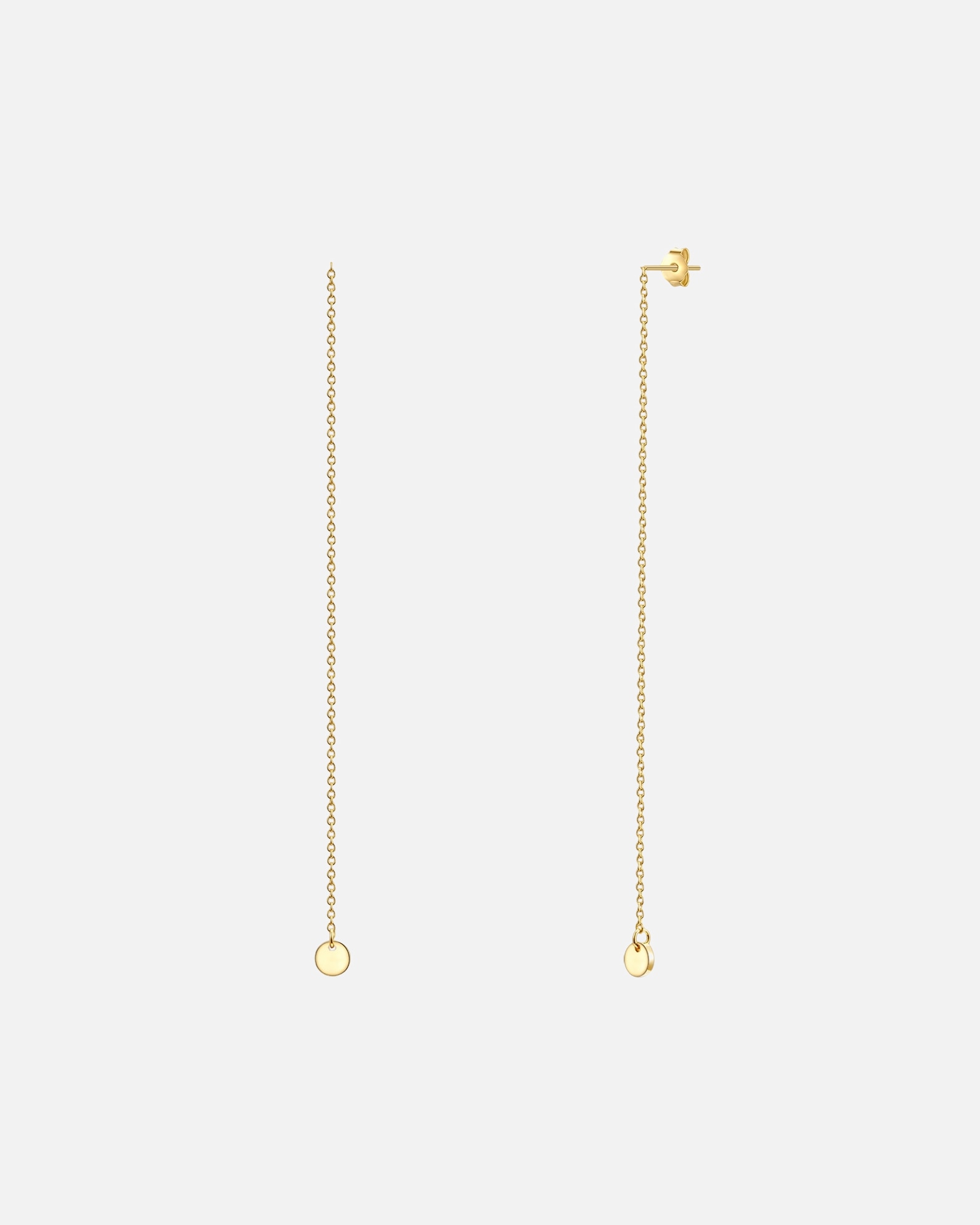Ohrringe für Weiblich Glanzstücke München Ohrstecker Kreis Sterling Silber in Gelbgold 1 Stück