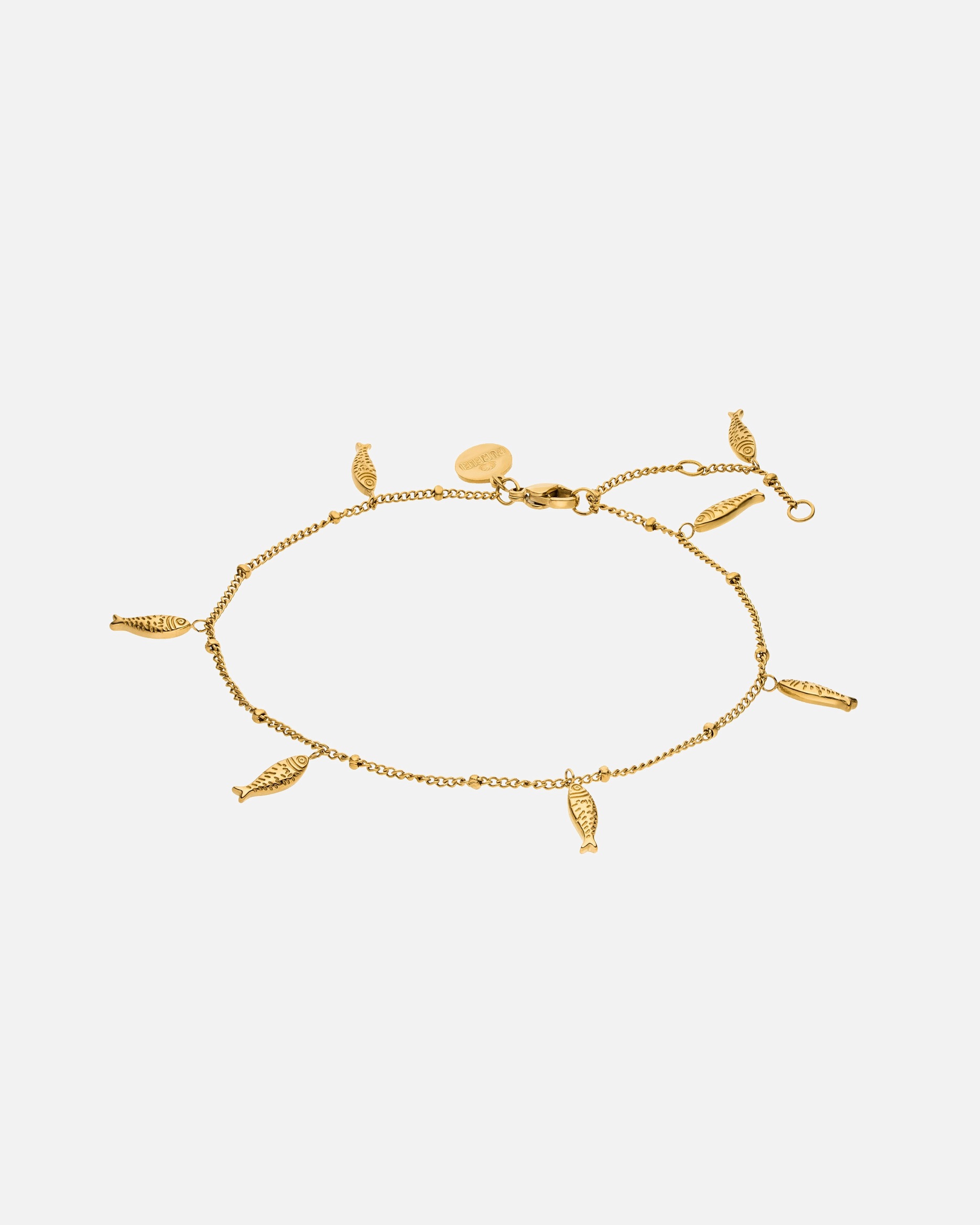 Fußschmuck für Unisex Purelei Vitamin Sea Fußkette 100% Edelstahl Gold