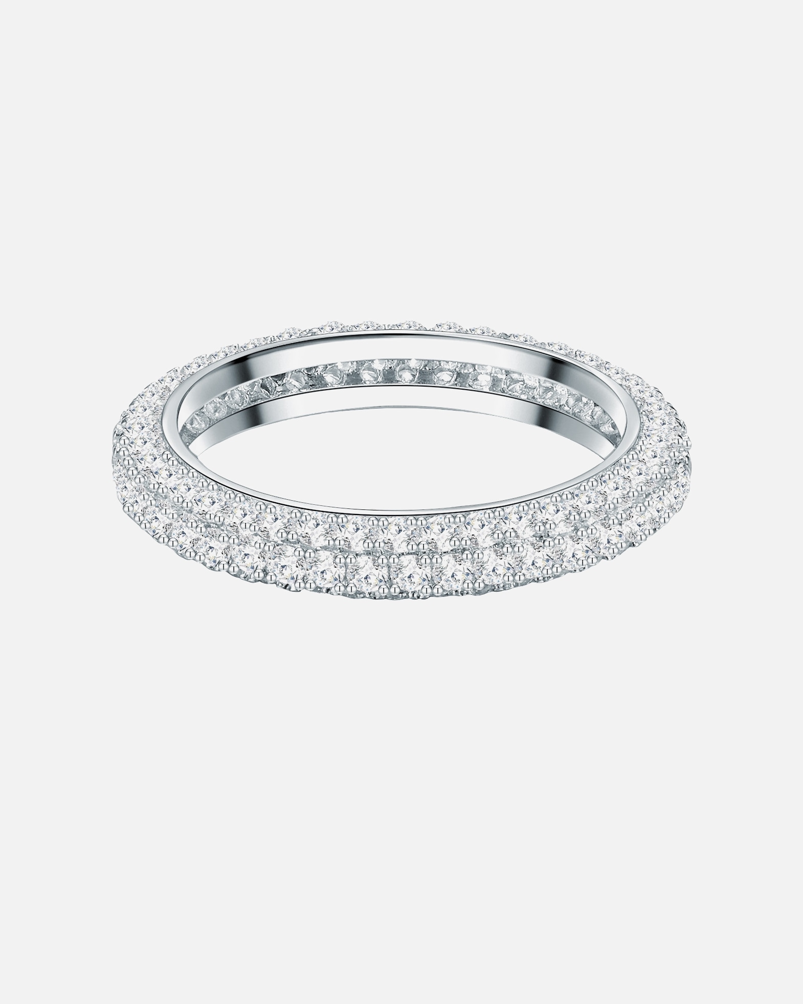 Ring für Weiblich Trilani Ring Sterling Silber Zirkonia in Silber 50
