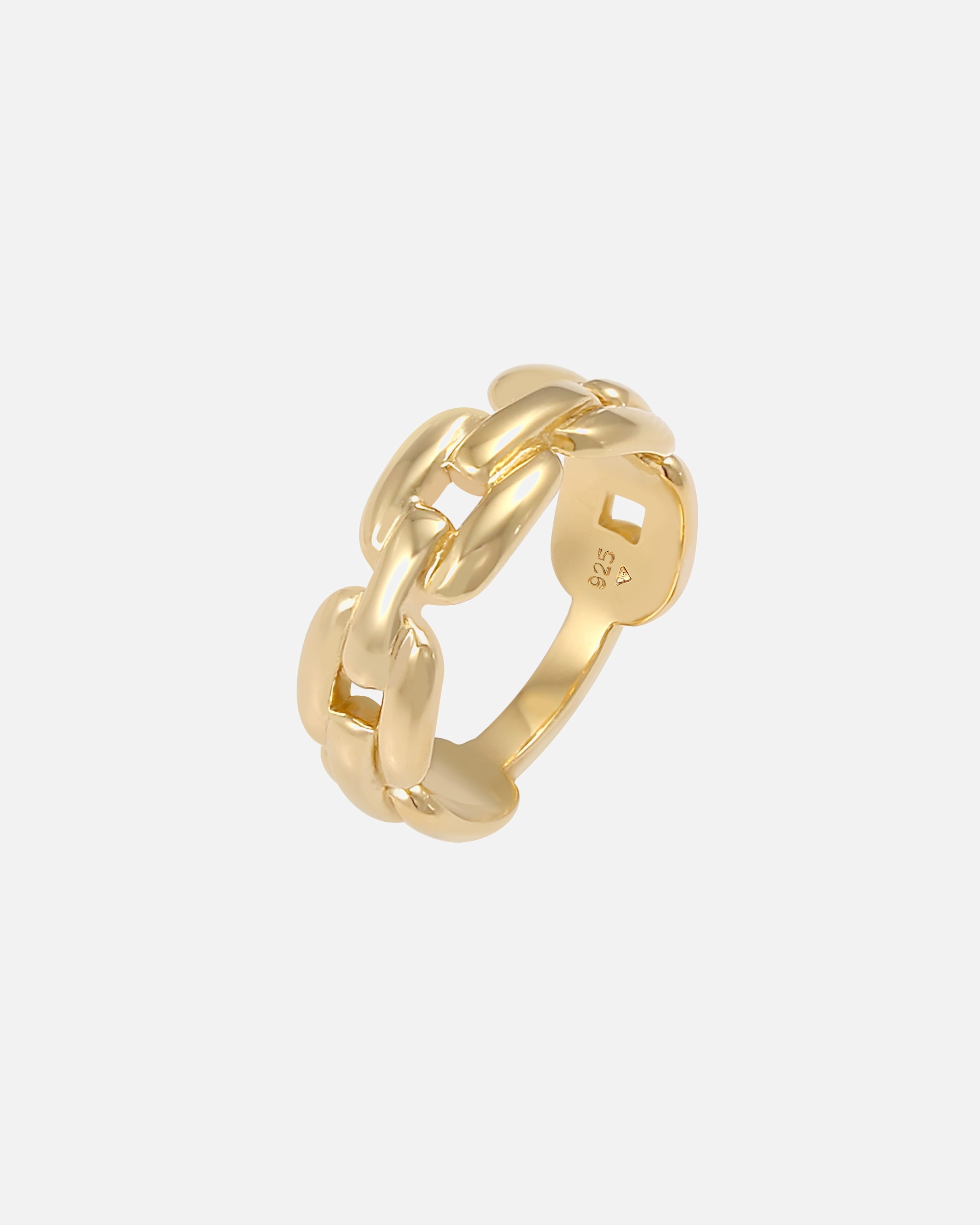 Ring für Weiblich Elli Glieder Oval Chain Look 925 Silber 52